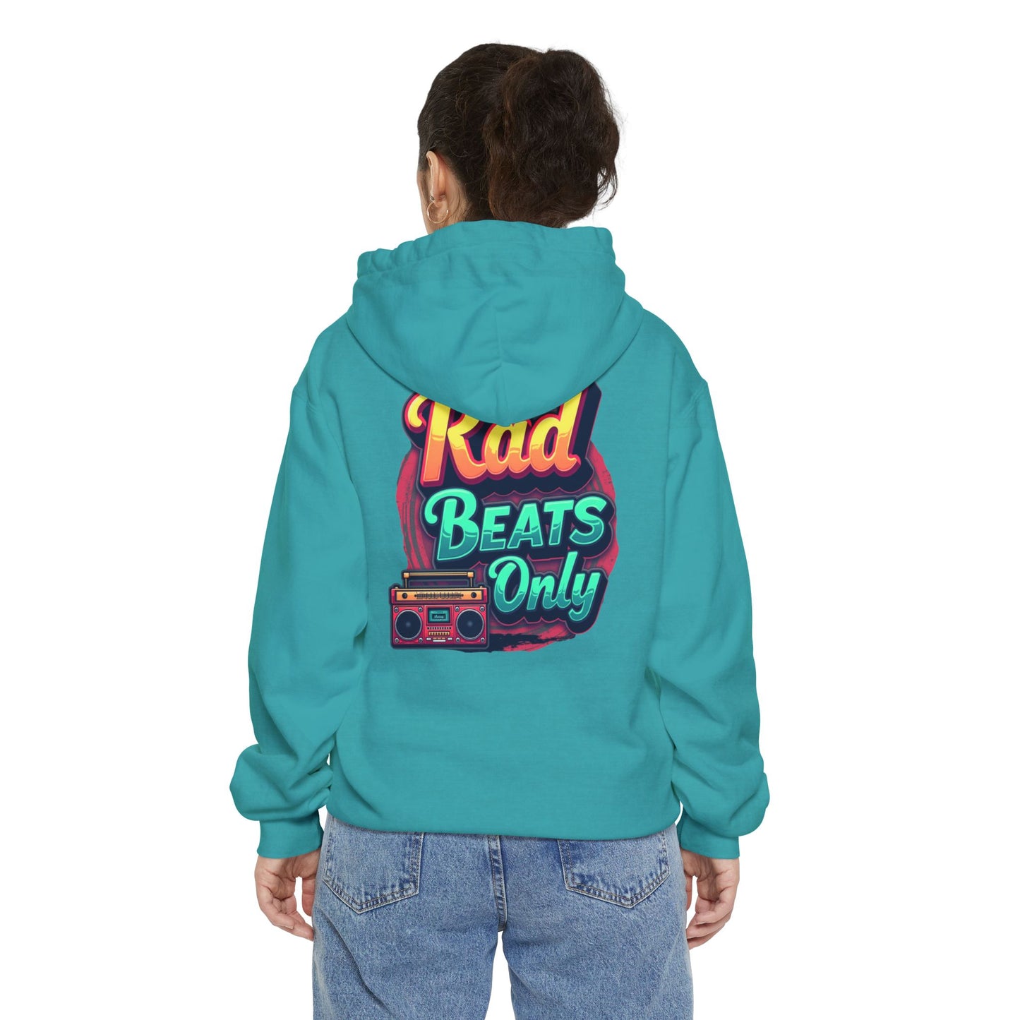 Rad Beats Unisex Hoodie, Music Lover Gift, Fun Retro Apparel, Unique Streetwear, Perfect for Casual Outfits