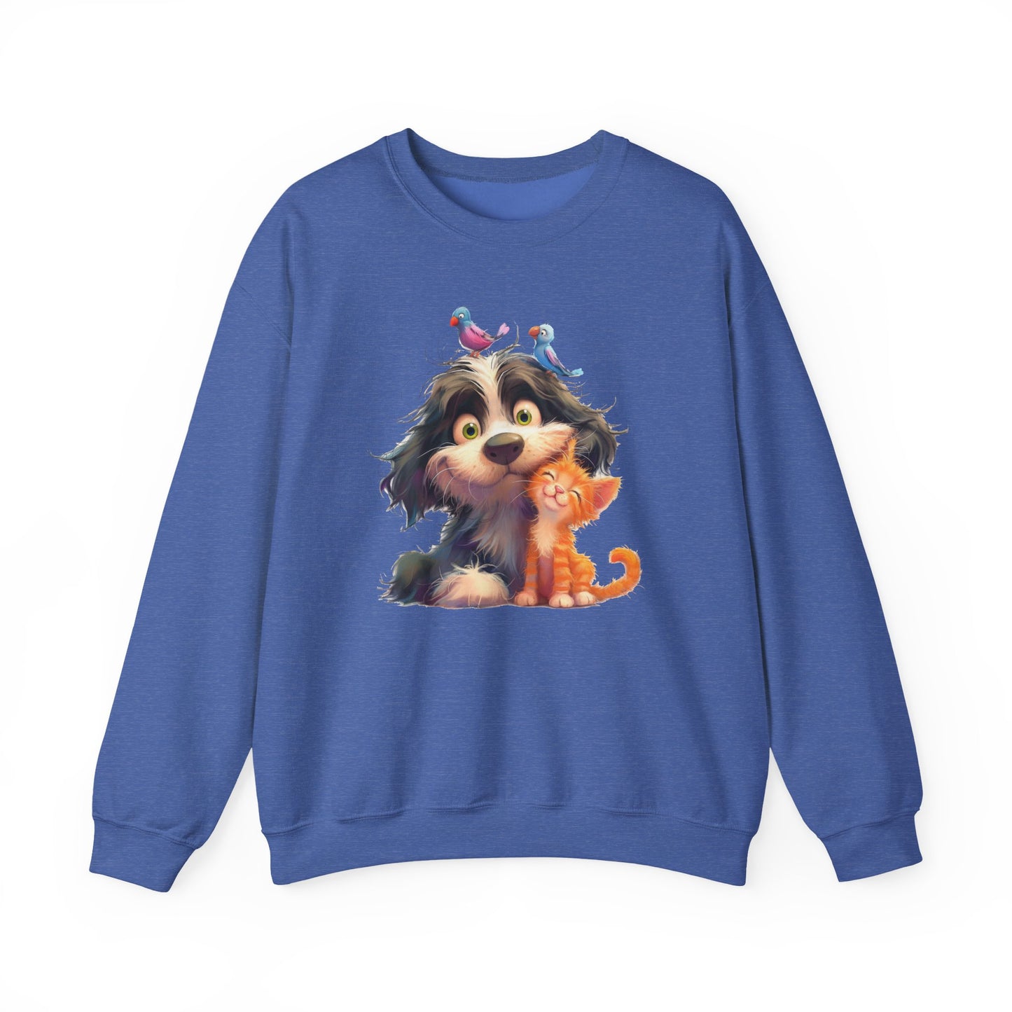 Cozy Pet Lovers Sweatshirt, Cute Animal Crewneck, Gift for Cat Dog Mom, Funny Pet Sweatshirt, Relaxed Fit Unisex Top