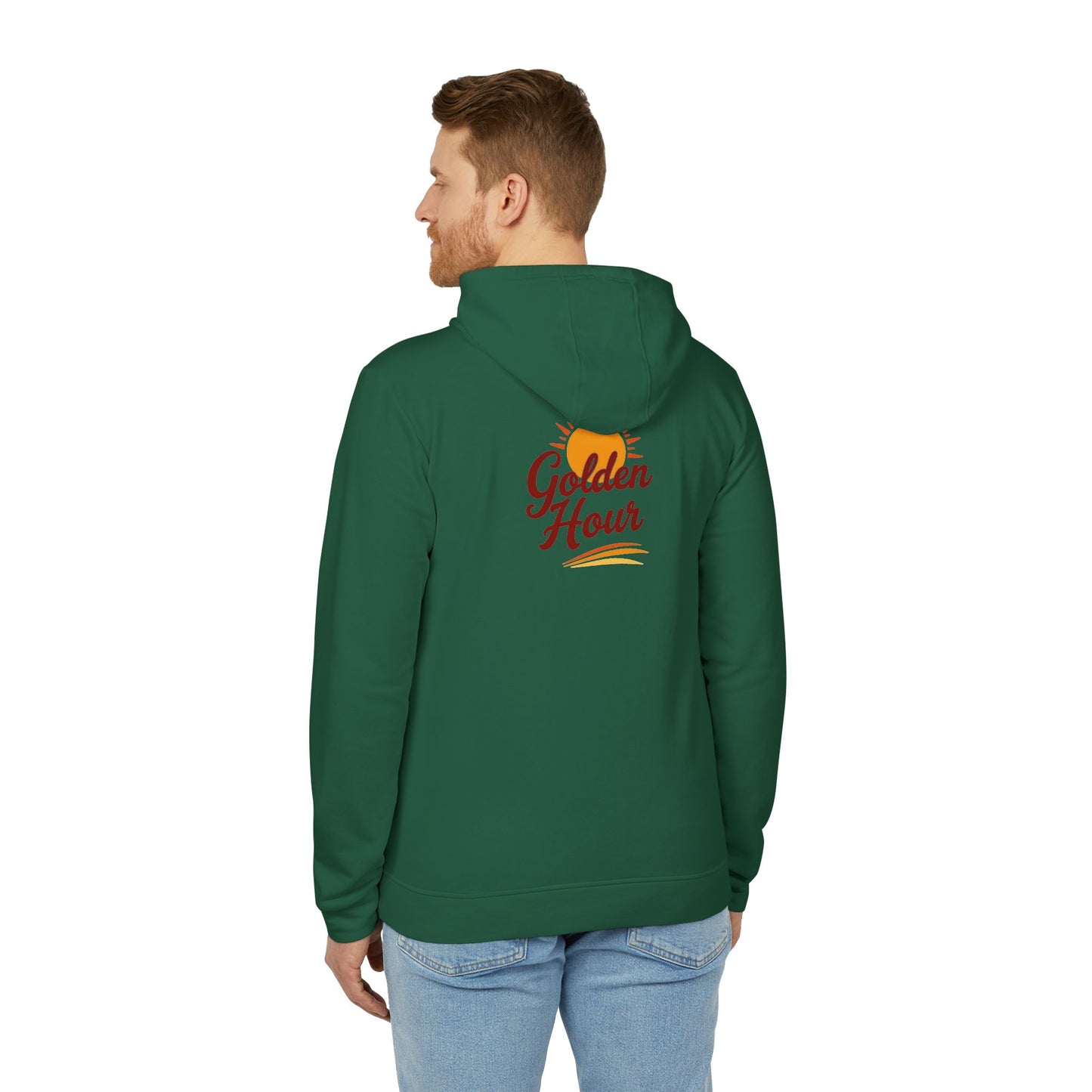 Golden Hour Fleece Hoodie - Cozy Unisex Sweatshirt for Travel, Casual Wear, Gift for Friends, Fall Fashion, Hoodie for Relaxing