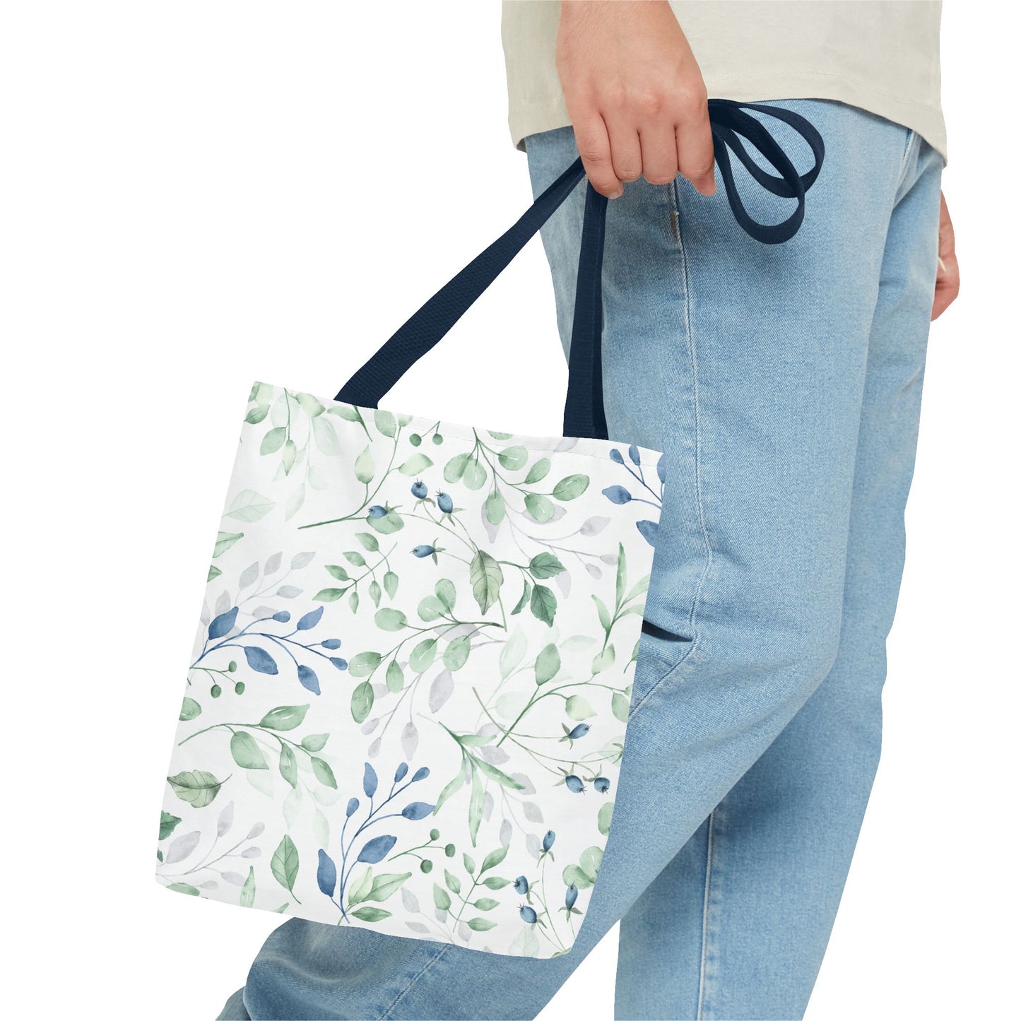 Botanical Print Tote Bag, Eco-Friendly Shopping Bag, Stylish Handbag, Gift for Her, Floral Design Tote, Everyday Use Bag
