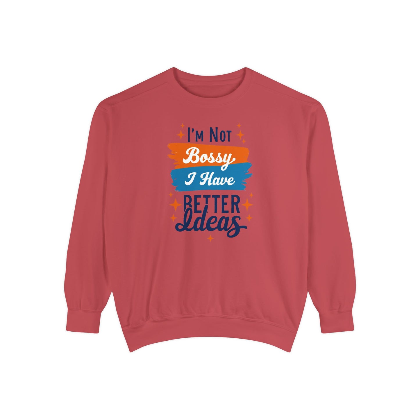 Bossy Ideas Unisex Sweatshirt - Cozy Gift for Friends, Funny Casual Wear, Unique Birthday Present, Relaxed Fit, Cool Motivational Apparel