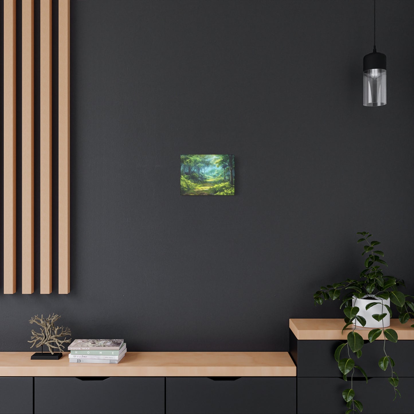 Serene Forest Canvas Print, Nature Wall Art, Home Decor, Gift for Nature Lovers, Eco-Friendly Artwork, Meditation Decoration