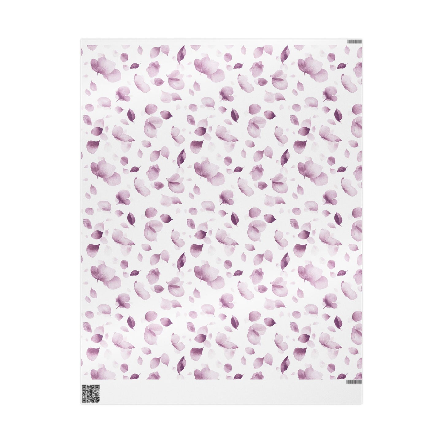 Elegant Floral Wrapping Paper, Gift Wrap for Weddings, Birthdays, and Special Occasions, Light Purple Petal Design