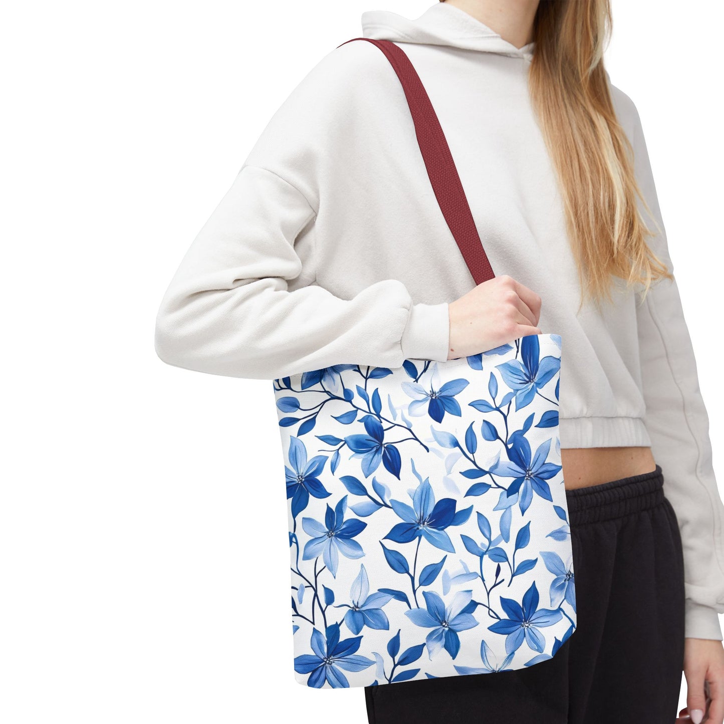 Charming Floral Tote Bag, Reusable Shopping Bag, Eco-Friendly, Gift for Her, Stylish Everyday Bag