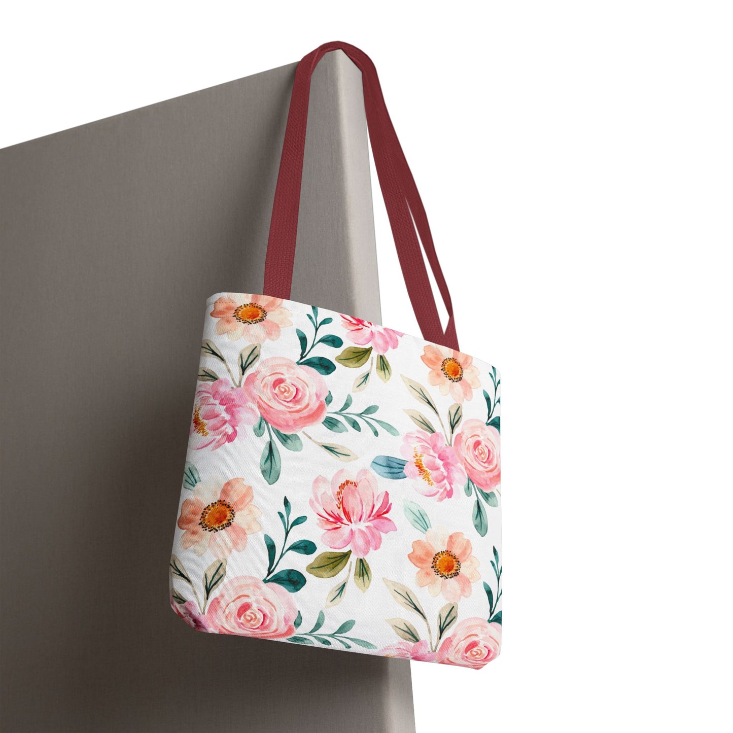 Floral Print Tote Bag, Stylish Shopping, Eco-Friendly Gift, Beach Bag, Floral Tote, Everyday Carryall