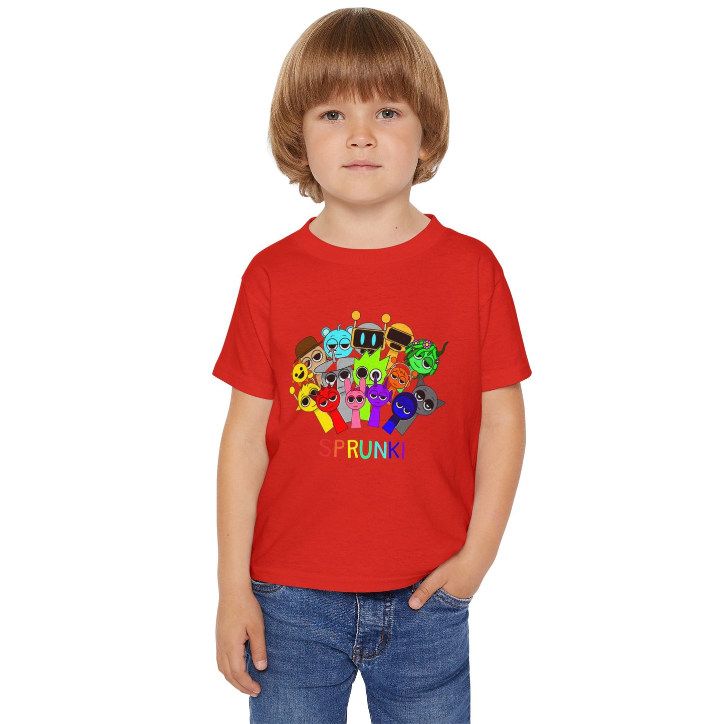 Colorful Toddler T-Shirt with Fun Characters | Kids Gift, Birthday Shirt, Holiday Apparel, Playful Outfit, Cute Tee