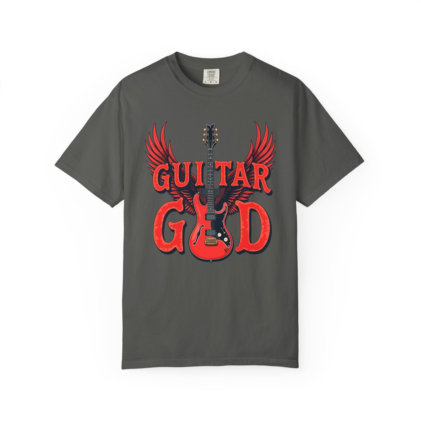Guitar God T-Shirt, Music Lover Gift, Unisex Graphic Tee, Rock & Roll Apparel, Concert Outfit, Gift for Musicians