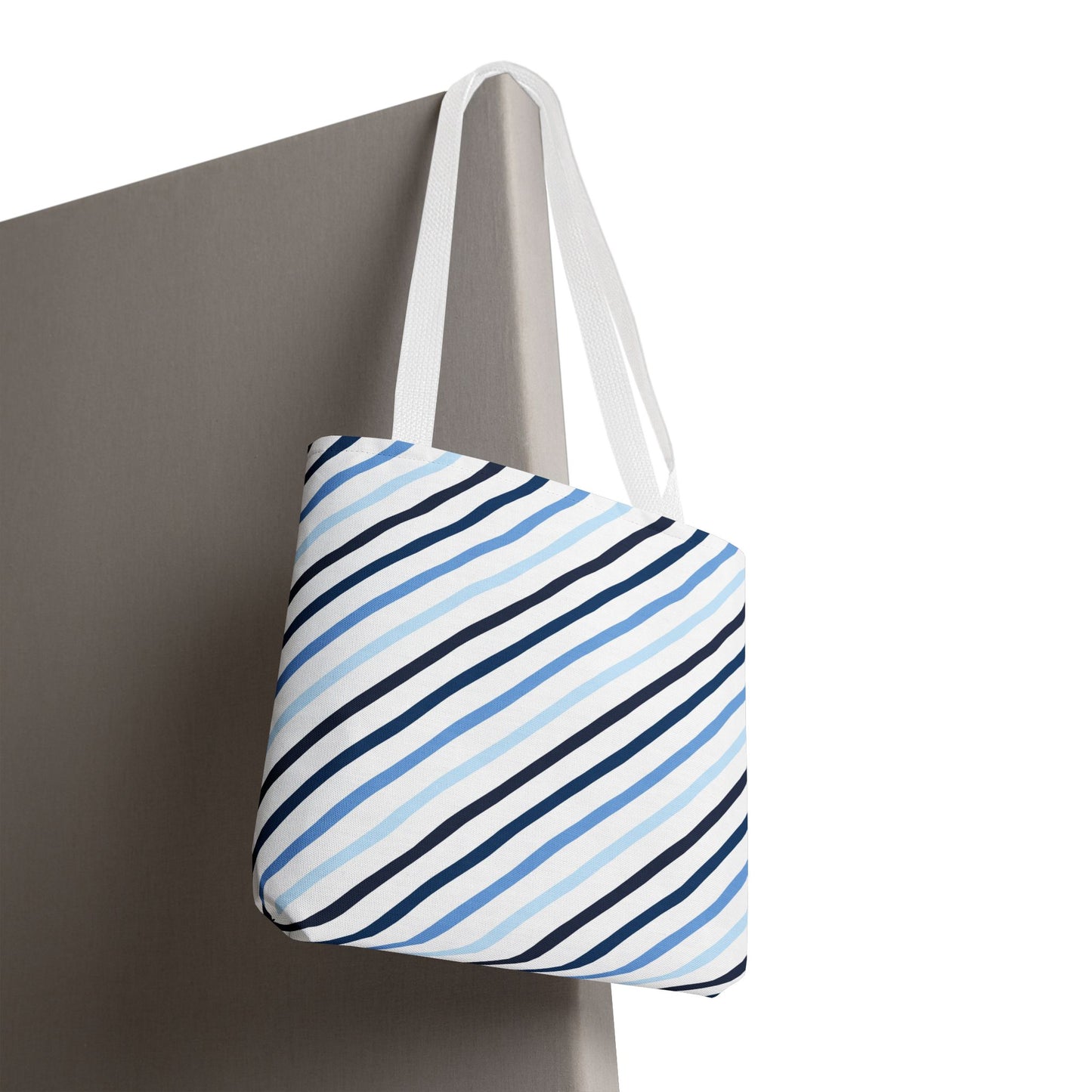 Stylish Striped Tote Bag, Everyday Carryall, Reusable Shopping Bag, Eco-Friendly Gift, Chic Fashion Accessory