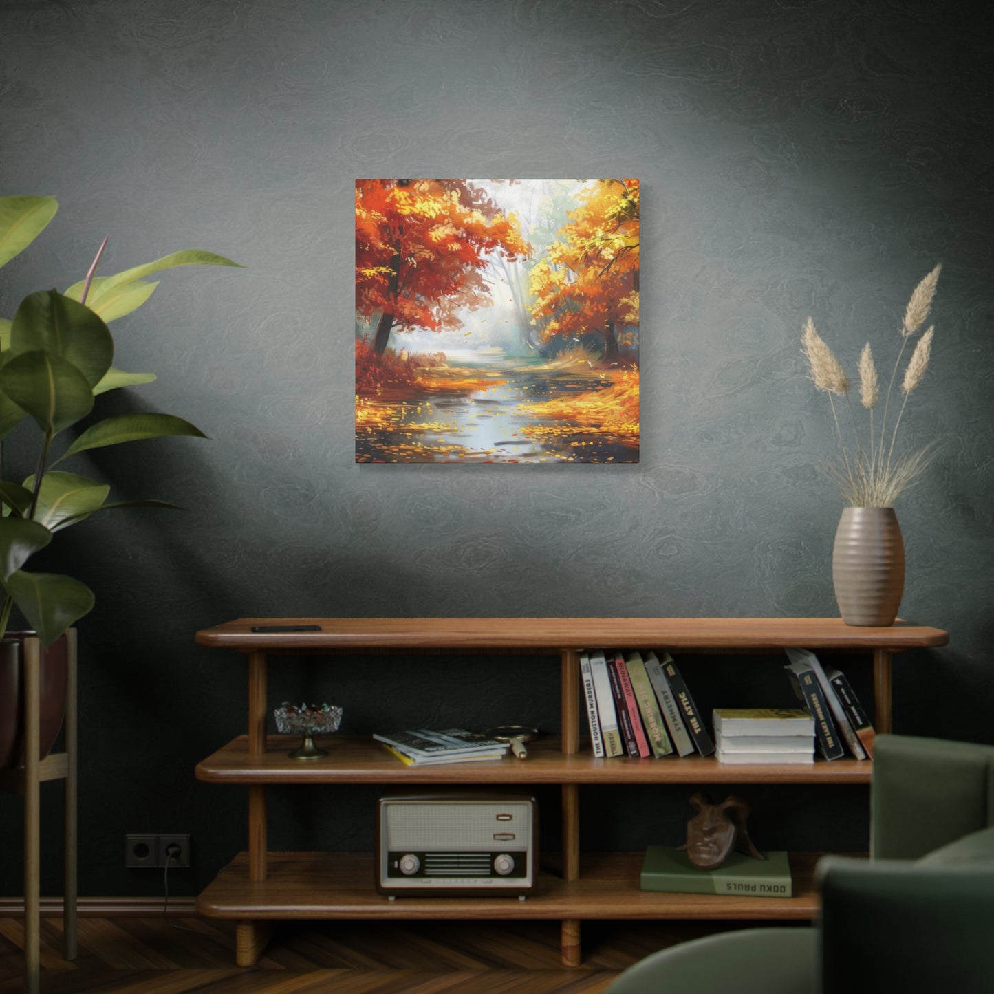 Autumn Serenity Canvas Print, Fall Decor, Home Wall Art, Nature Artwork, Gift for Nature Lovers, Cozy Decorating