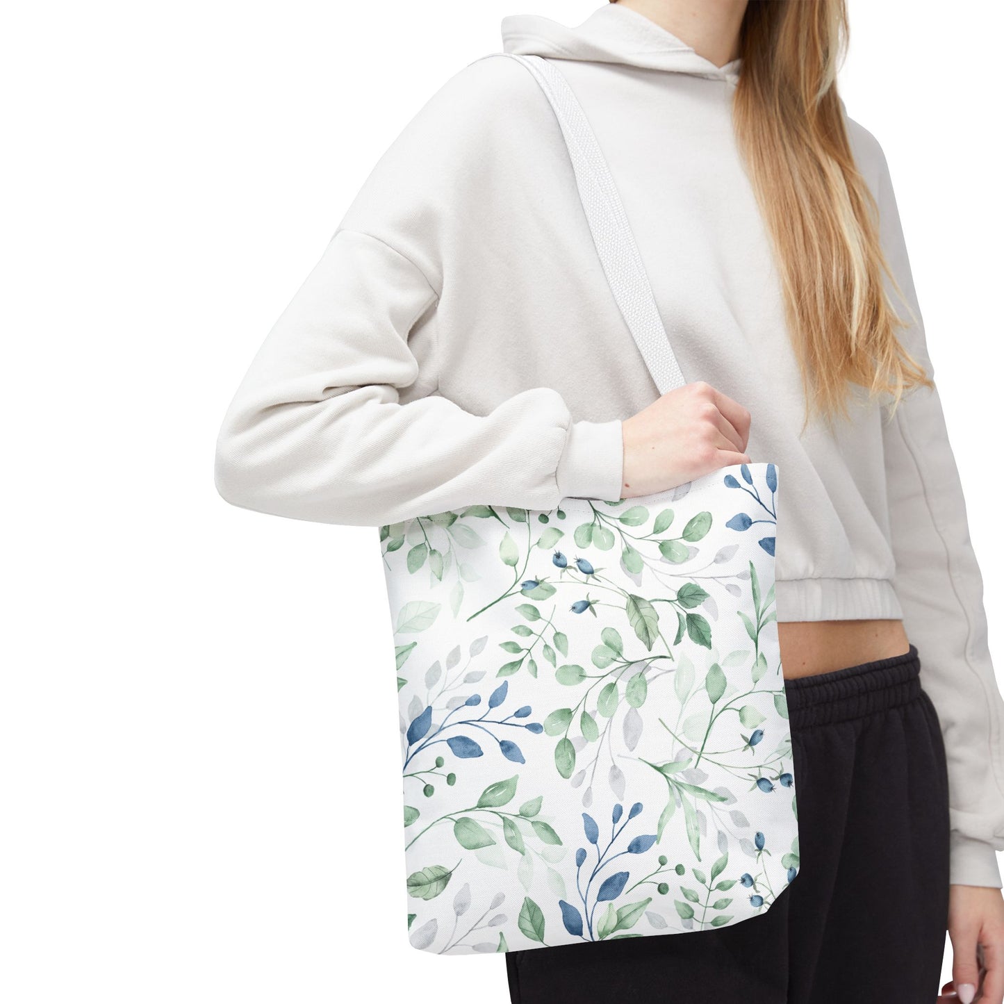 Botanical Print Tote Bag, Eco-Friendly Shopping Bag, Stylish Handbag, Gift for Her, Floral Design Tote, Everyday Use Bag