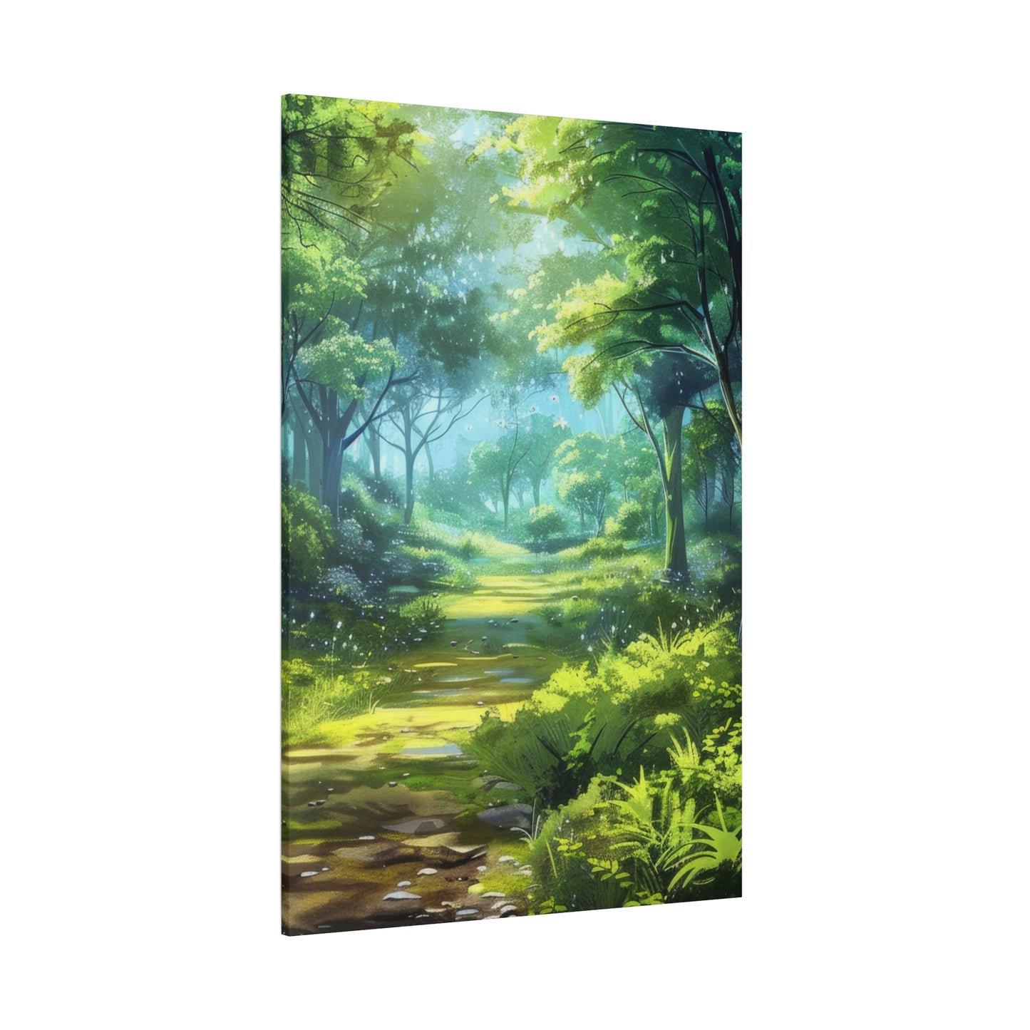 Serene Forest Canvas Print, Nature Wall Art, Home Decor, Gift for Nature Lovers, Eco-Friendly Artwork, Meditation Decoration