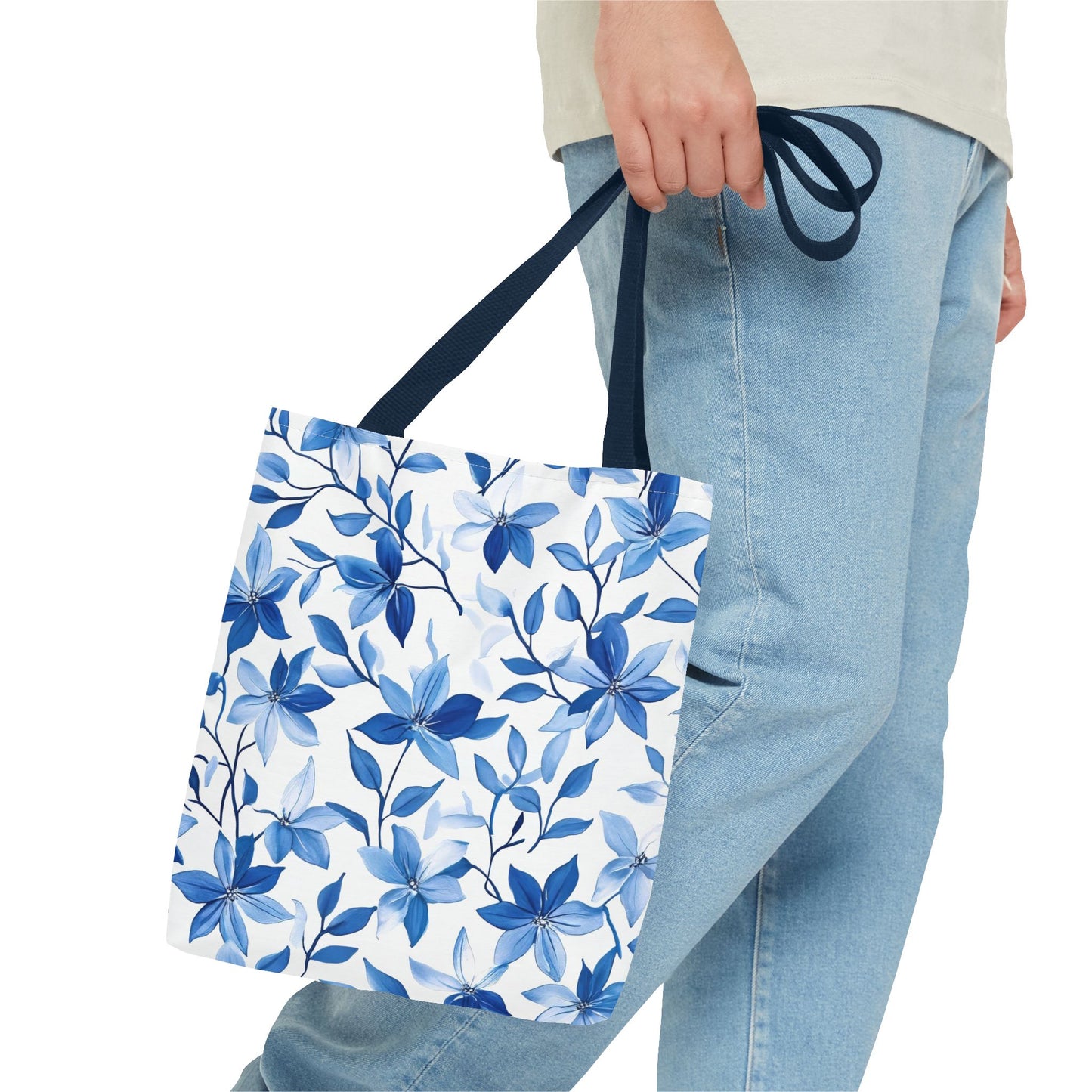 Charming Floral Tote Bag, Reusable Shopping Bag, Eco-Friendly, Gift for Her, Stylish Everyday Bag