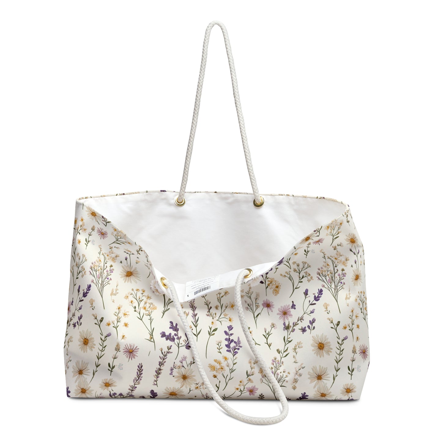 Floral Weekender Bag - Stylish Travel Tote with Botanical Print, Perfect for Getaways, Beach Trips, Gifts, and Storage