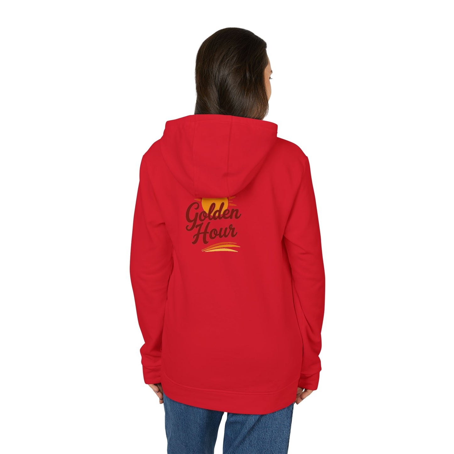 Golden Hour Fleece Hoodie - Cozy Unisex Sweatshirt for Travel, Casual Wear, Gift for Friends, Fall Fashion, Hoodie for Relaxing