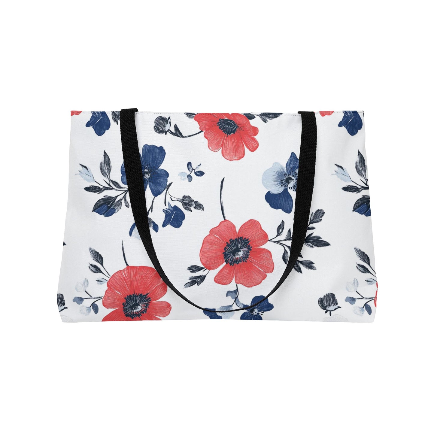 Floral Weekender Tote Bag - Perfect for Beach Days, Picnics, Travel, Gifts, Summer Outings