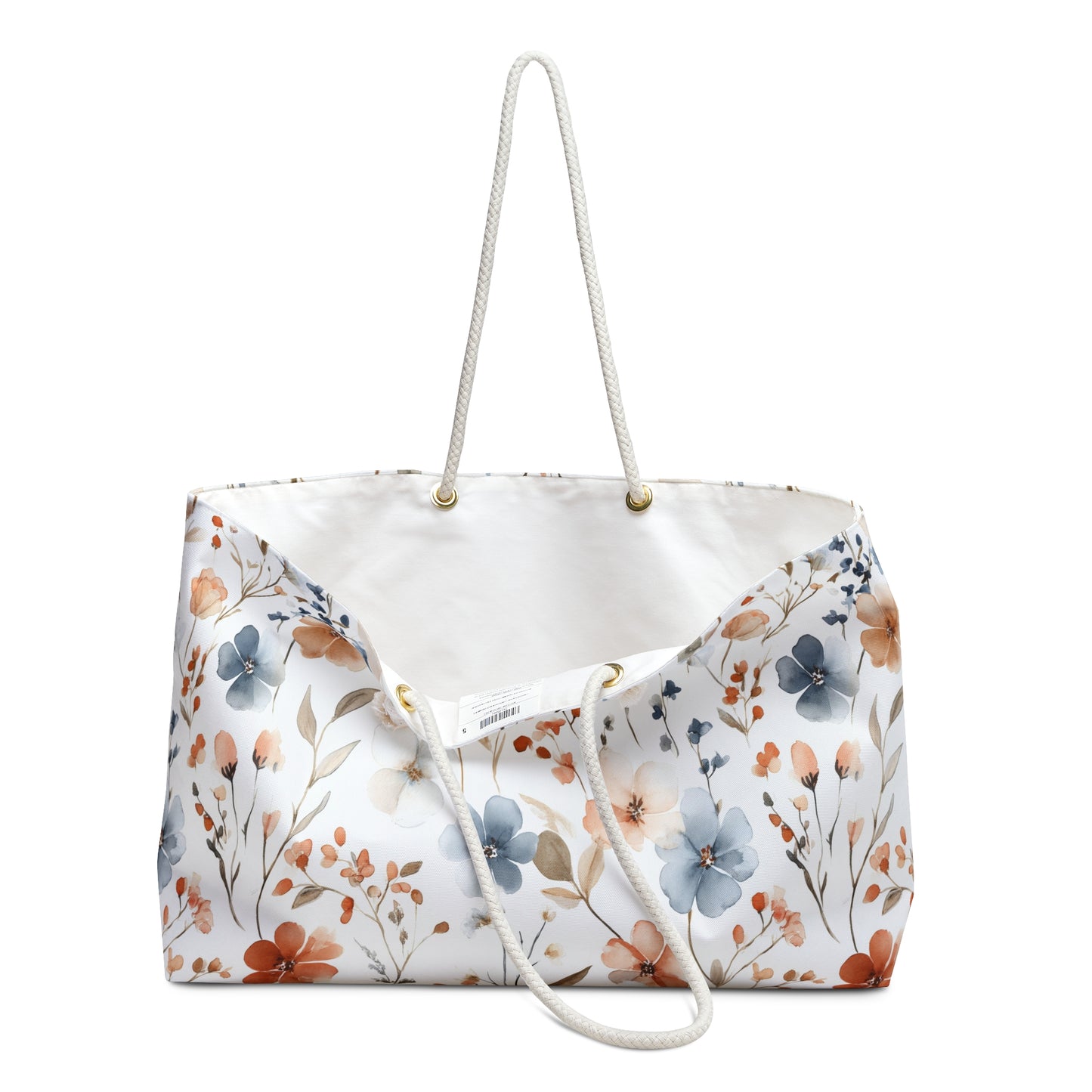 Floral Weekender Bag, Weekend Travel Tote, Stylish Gym Bag, Floral Overnight Bag, Eco-Friendly Tote Bag, Chic Beach Bag