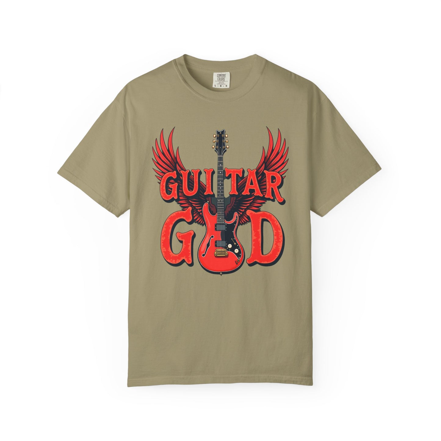 Guitar God T-Shirt, Music Lover Gift, Unisex Graphic Tee, Rock & Roll Apparel, Concert Outfit, Gift for Musicians