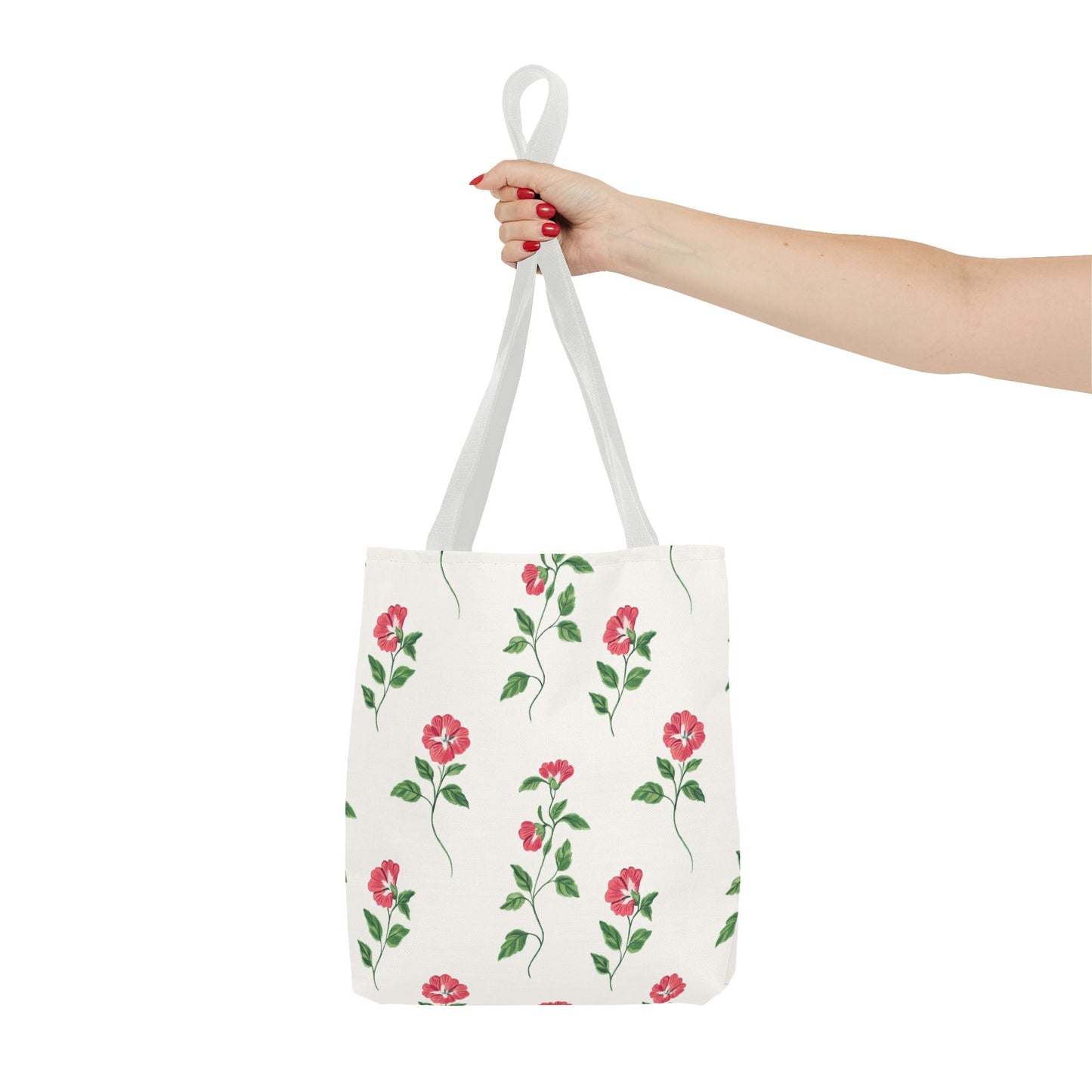 Floral Print Tote Bag - Stylish Everyday Accessory, Beach Bag, Shopping Tote, Gift for Her, Flower Lover's Canvas Bag