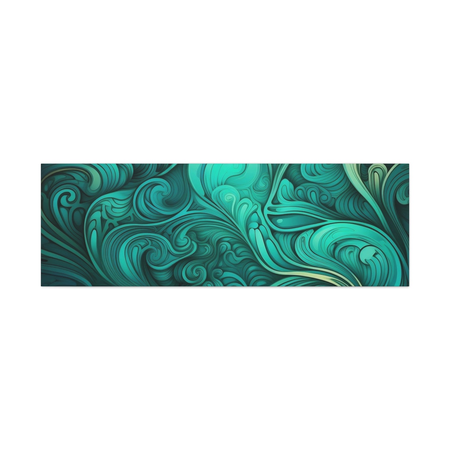 Artistic Stretched Canvas Wall Art, Modern Home Décor, Abstract Swirl Design, Living Room Decoration, Unique Gift for Art Lovers