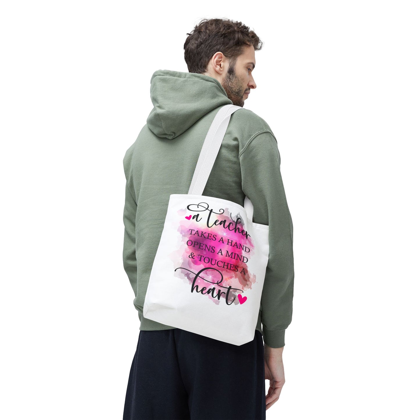 Heartfelt Teacher Tote Bag | Perfect Gift for Educators, Back to School, Teacher Appreciation, Sustainable Style