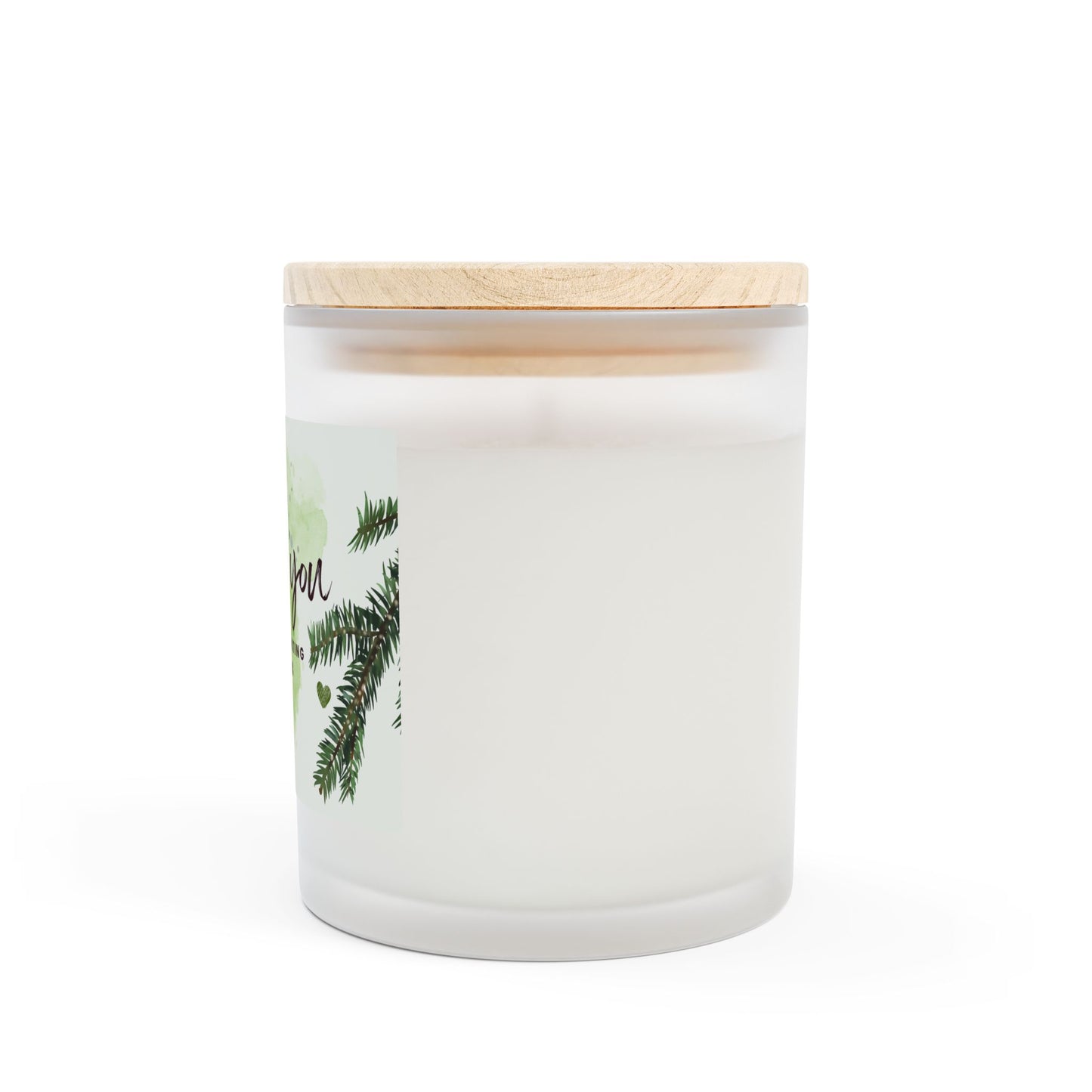 Personalized Thank You Candle - Frosted Glass 11oz
