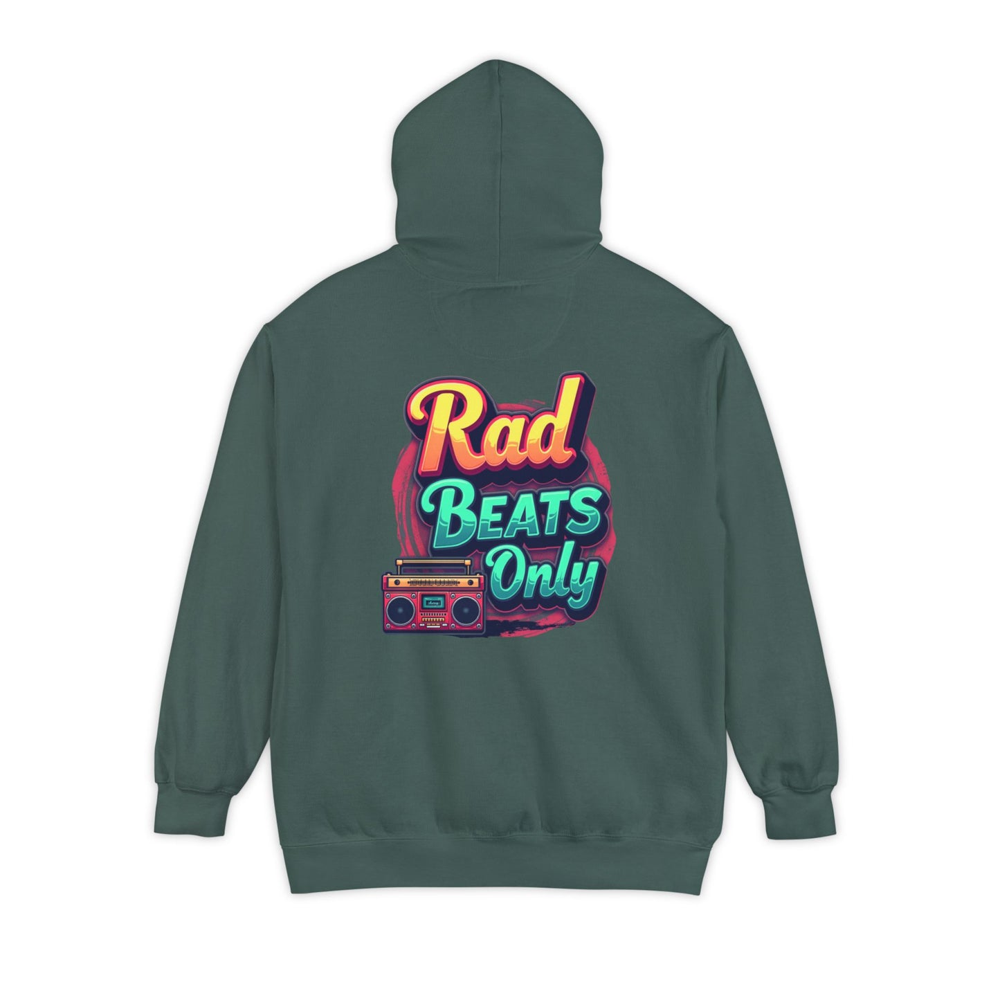 Rad Beats Unisex Hoodie, Music Lover Gift, Fun Retro Apparel, Unique Streetwear, Perfect for Casual Outfits