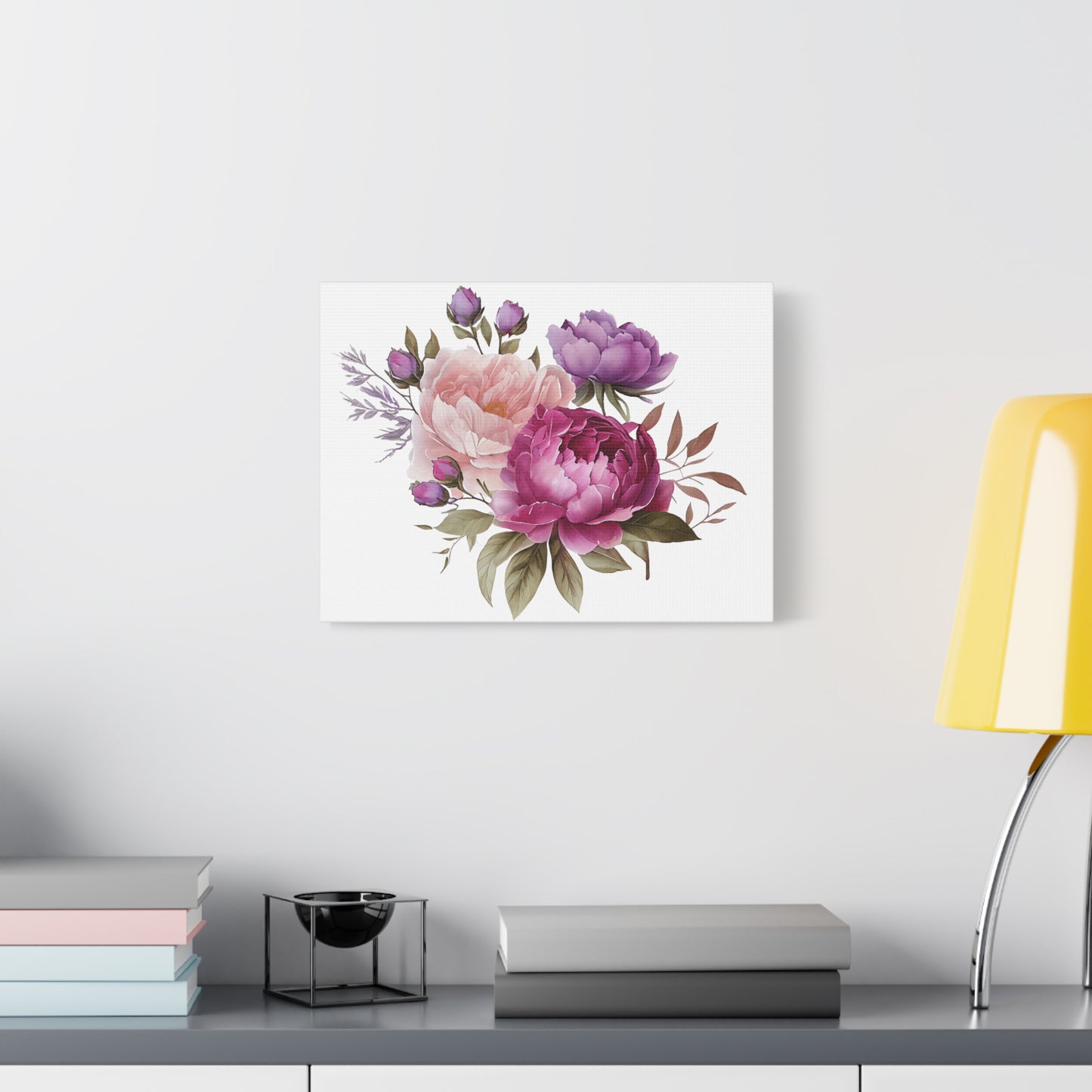 Floral Wall Art Canvas, Home Decor, Gift for Her, Peony Art, Living Room Decoration, Mothers Day