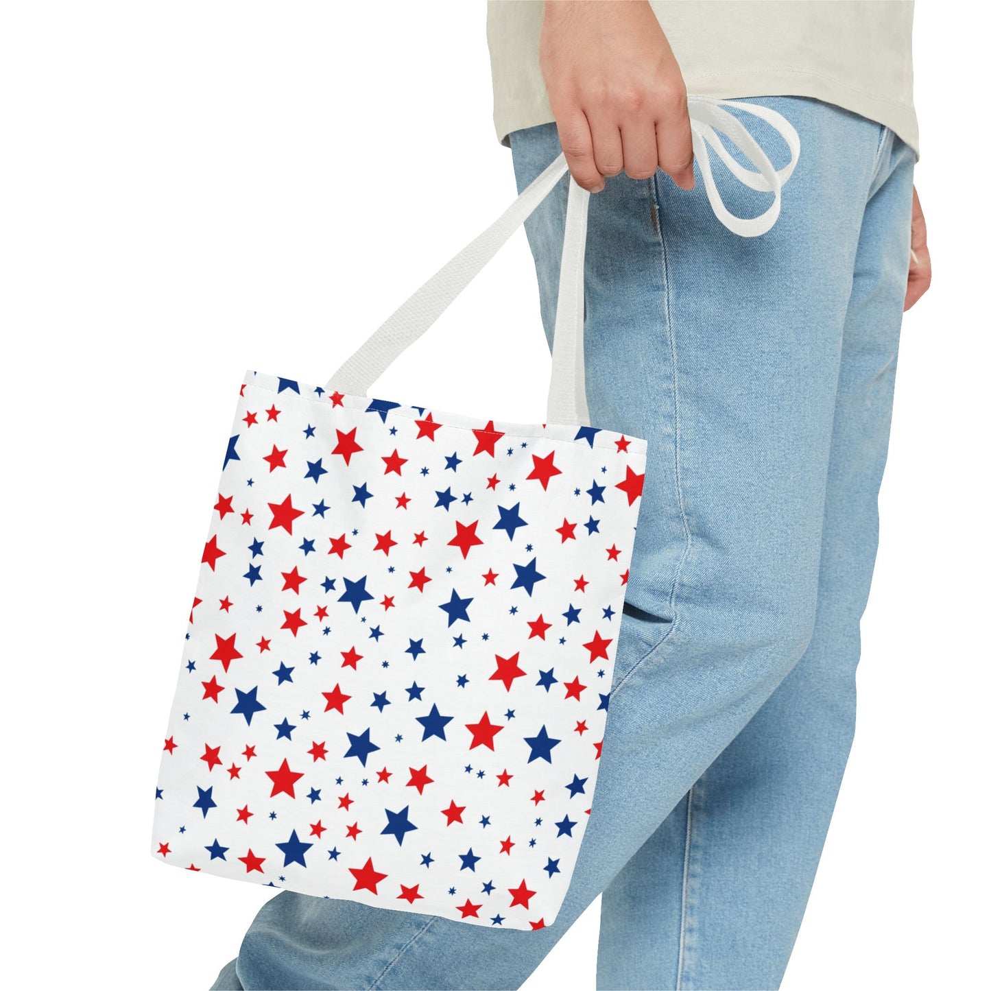 Patriotic Star Tote Bag, Perfect for 4th of July, Festivals, Shopping, Beach Days, Everyday Use, Gift for Her