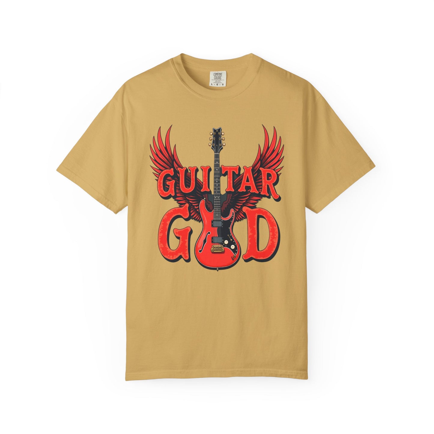 Guitar God T-Shirt, Music Lover Gift, Unisex Graphic Tee, Rock & Roll Apparel, Concert Outfit, Gift for Musicians
