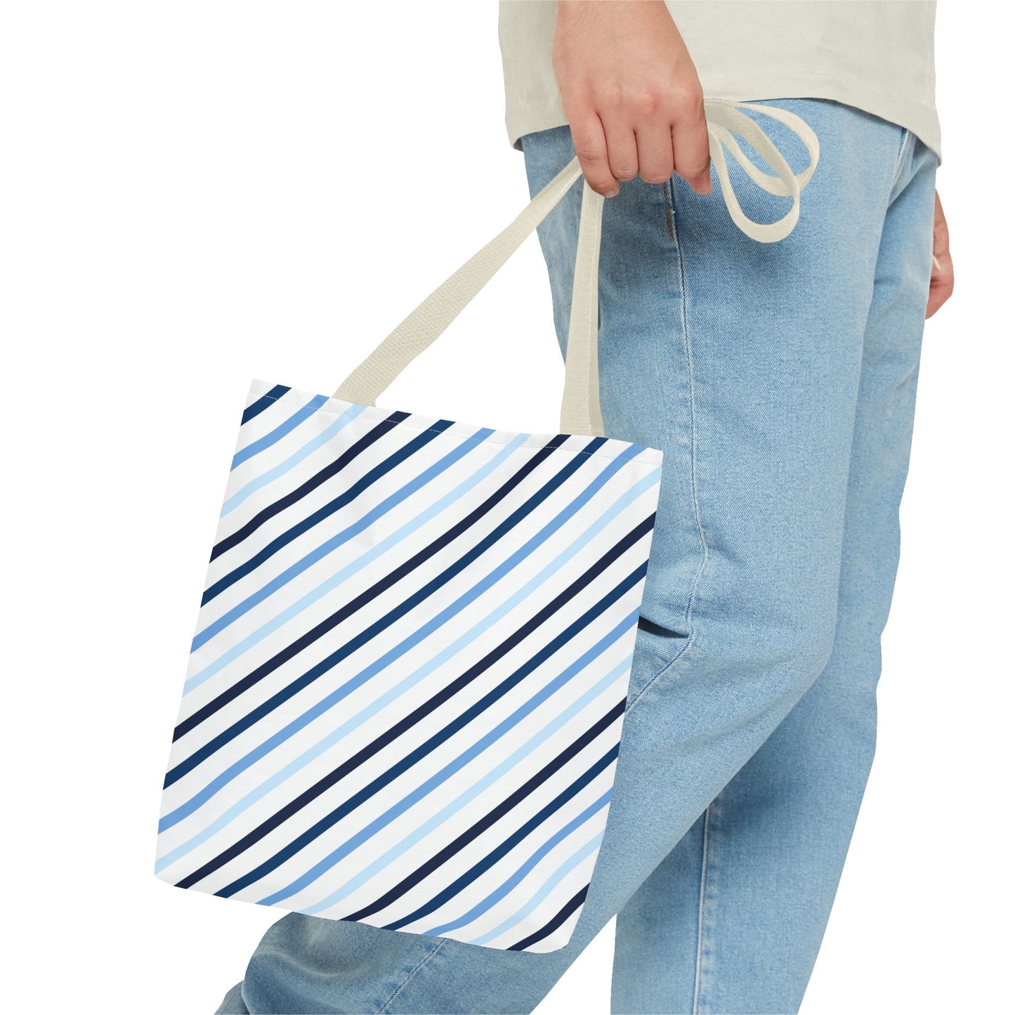 Stylish Striped Tote Bag, Everyday Carryall, Reusable Shopping Bag, Eco-Friendly Gift, Chic Fashion Accessory