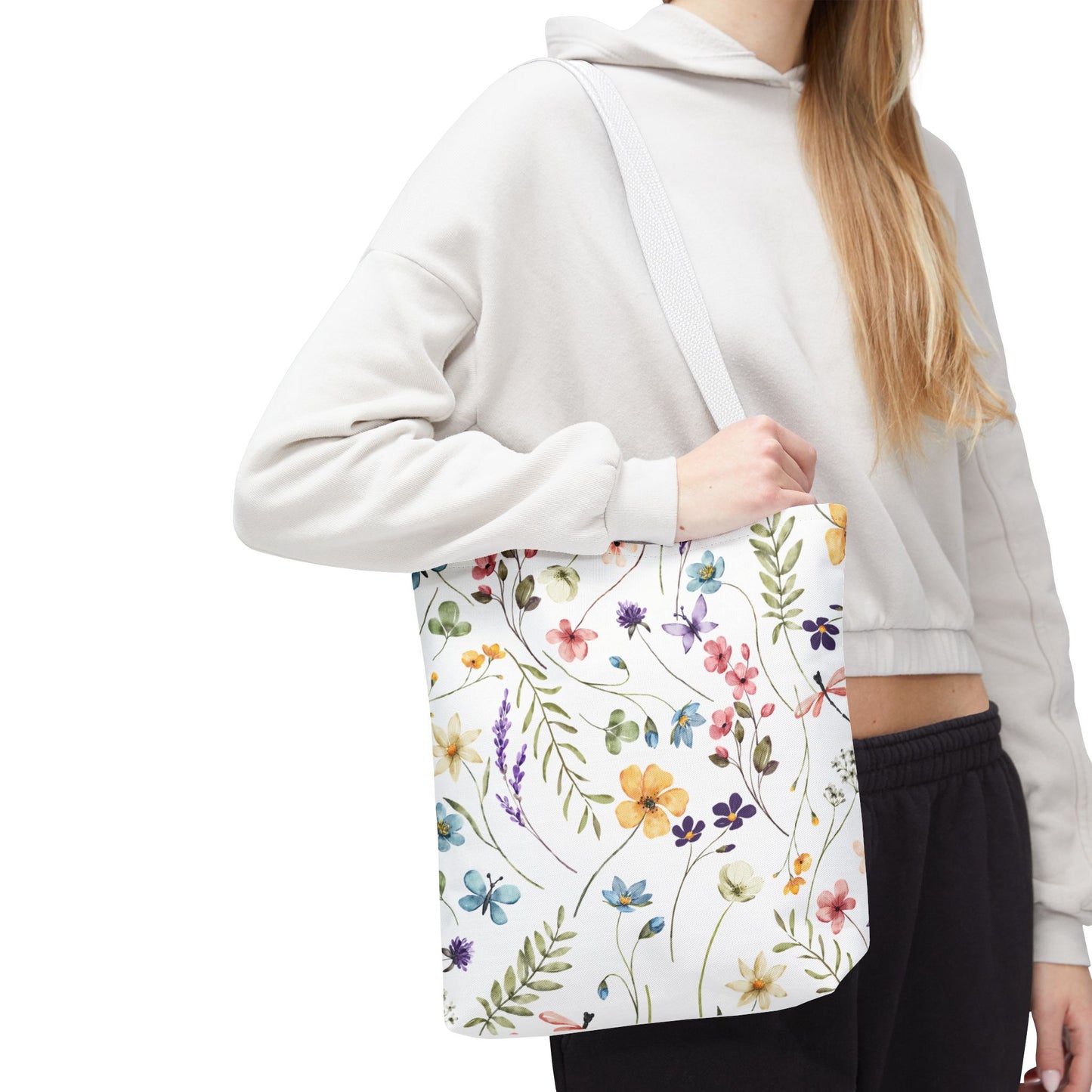 Floral Tote Bag - Stylish, Versatile, Reusable Shopping Bag, Eco-Friendly Gift, Perfect for Spring & Summer