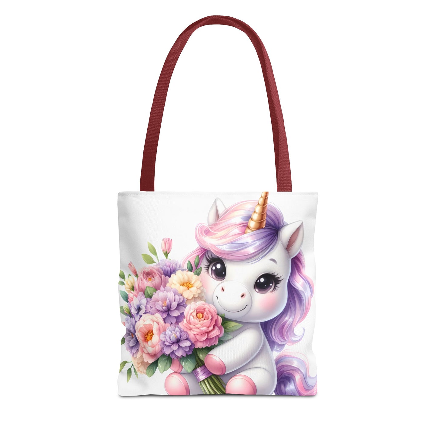 Cute Unicorn Tote Bag, Flower Girl Gift, Kids Birthday Party, Magical Purse for Women, Eco-Friendly Shopping Bag
