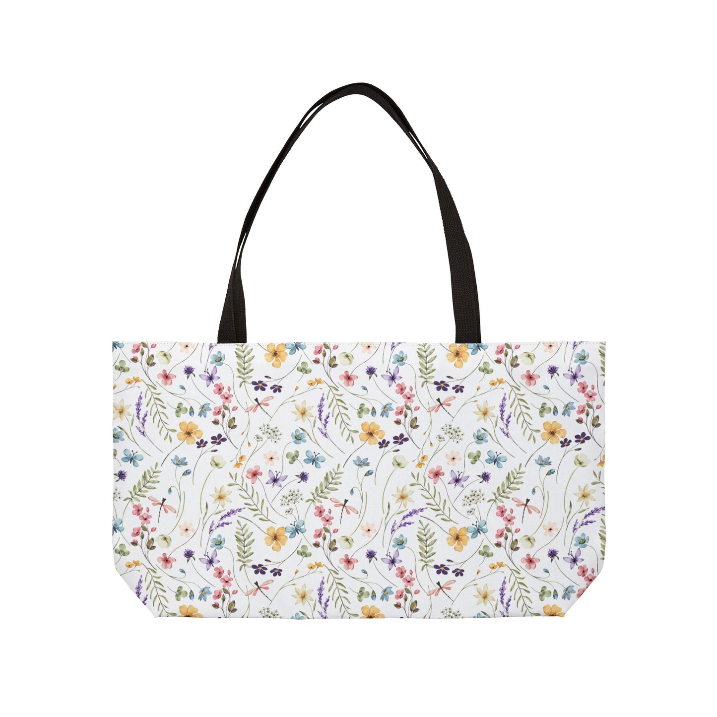 Floral Weekender Tote Bag - Vibrant Travel Essential for Beach, Gym, Picnic, or Overnight Getaway