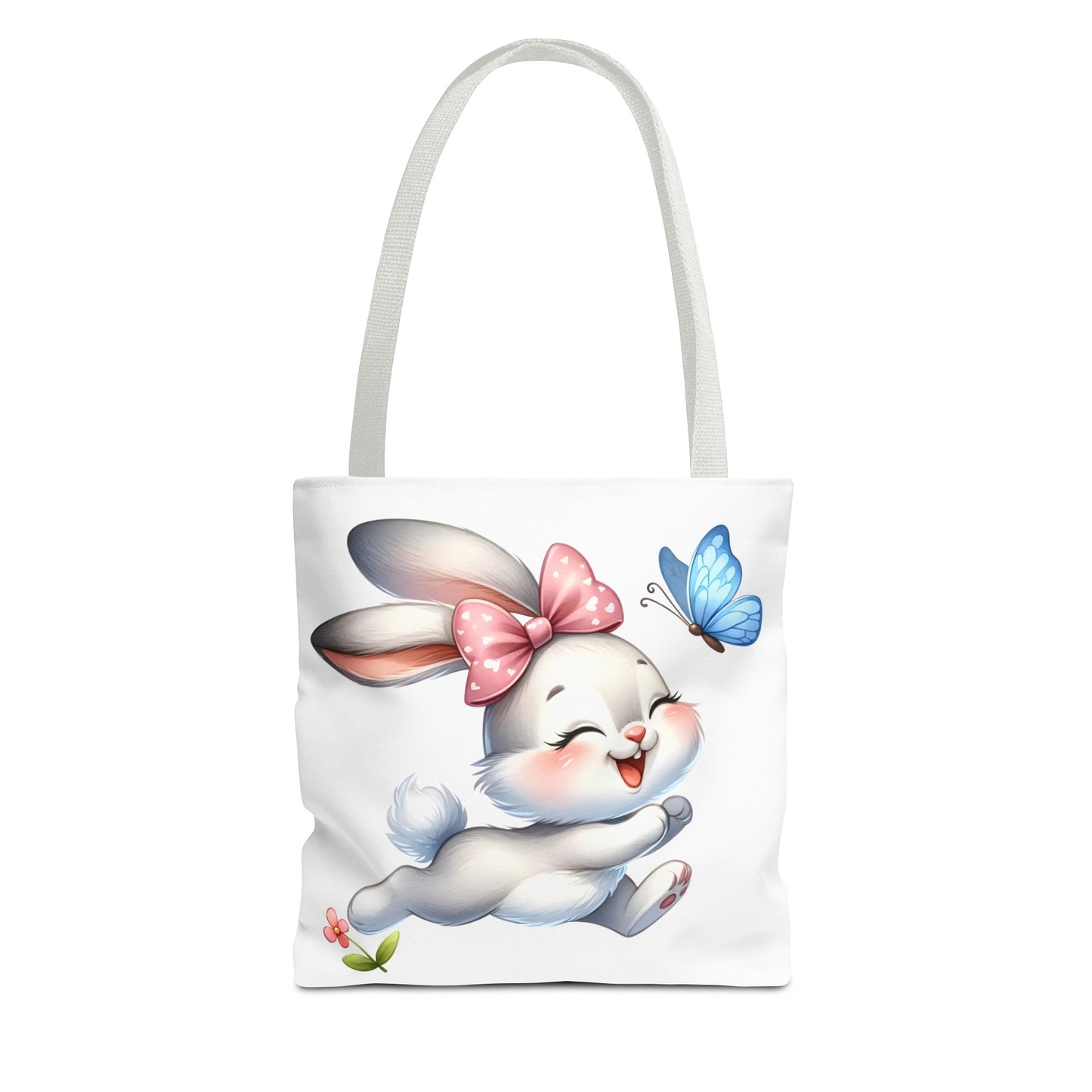 Cute Bunny Tote Bag - Stylish, Practical, Spring Decor, Easter Gift, Floral Shopping