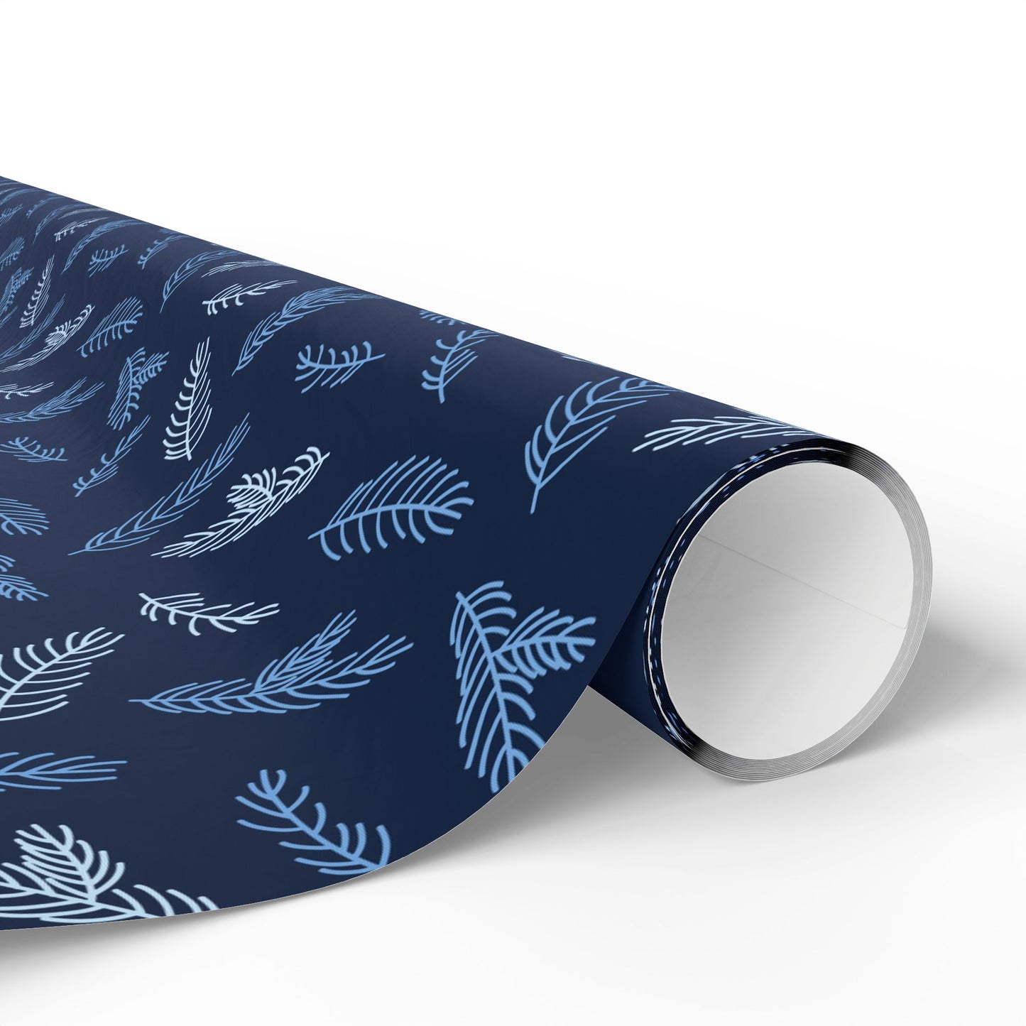 Elegant Floral Wrapping Paper, Gift Wrap for Birthdays, Holidays, Special Occasions, Eco-Friendly, Blue and White Design
