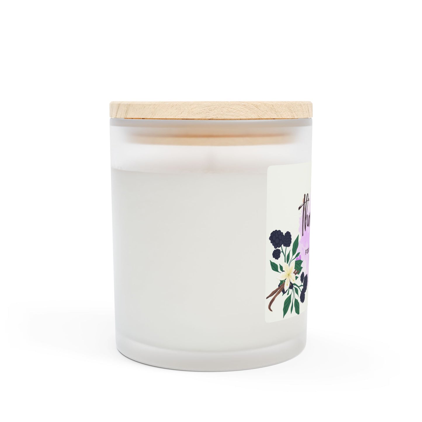 Personalized Thank You Candle - Frosted Glass 11oz