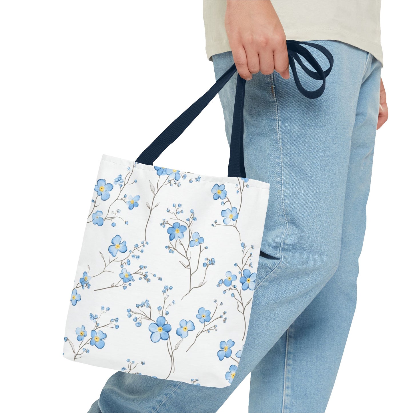Floral Tote Bag, Stylish Shopping Bag, Eco-Friendly Tote, Spring Floral Design, Perfect for Everyday Use