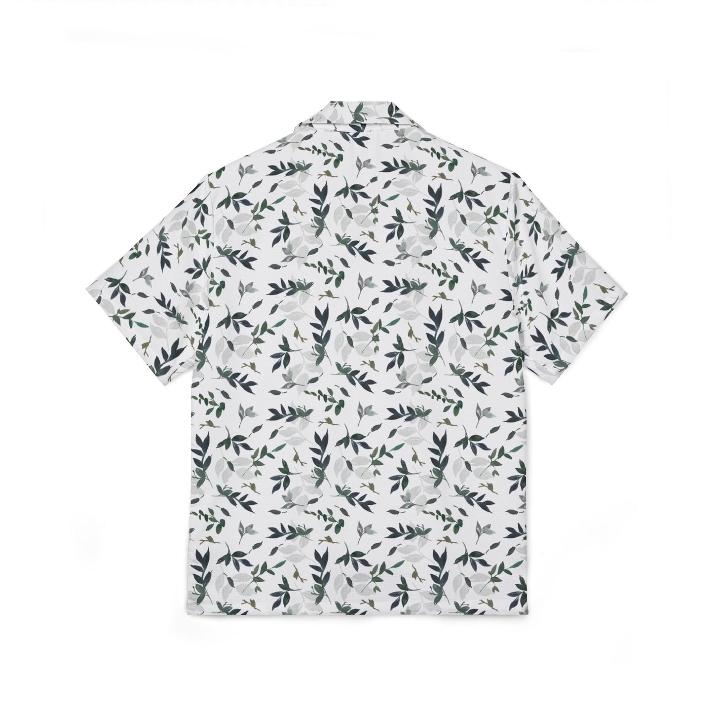 Tropical Leaf Men's Hawaiian Shirt | Summer Vacation Top, Beach Wear, Casual Shirt, Gift for Him, Relaxed Fit