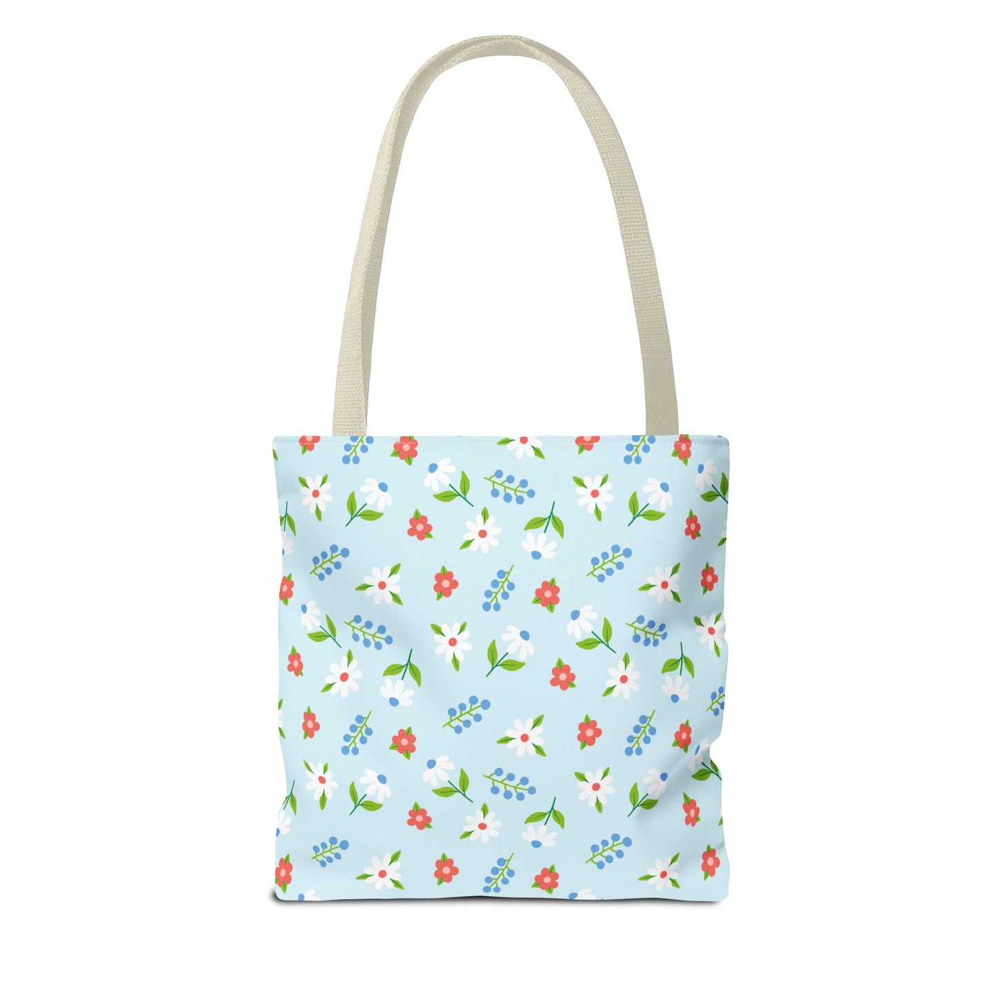 Floral Tote Bag, Spring Style, Eco-Friendly Shopping Bag, Gift for Her, Reusable Grocery Tote, Bright Floral Design
