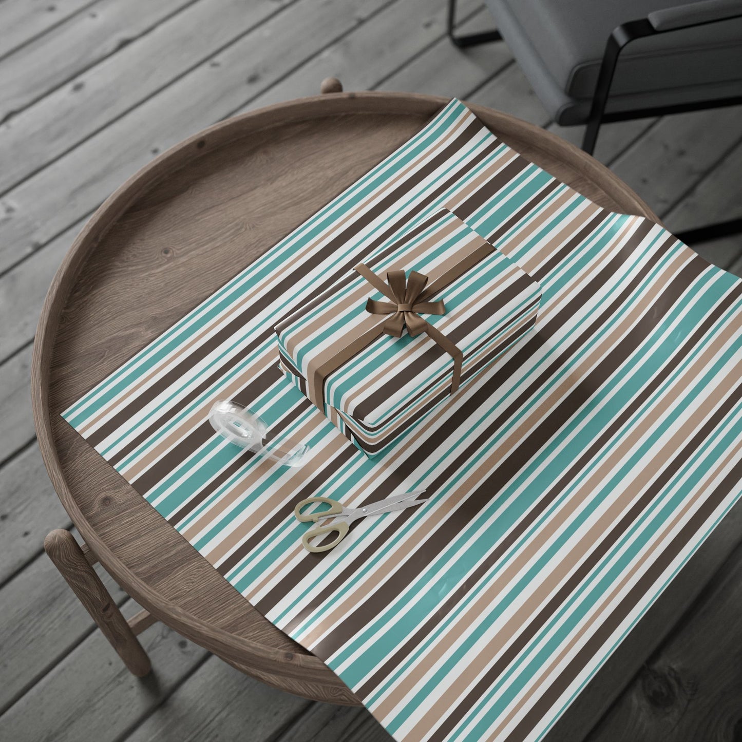 Chic Striped Wrapping Paper, Stylish Gift Wrap for Holidays, Birthday, Baby Showers, Eco-Friendly Gift Wrapping, Decorative Packaging Paper