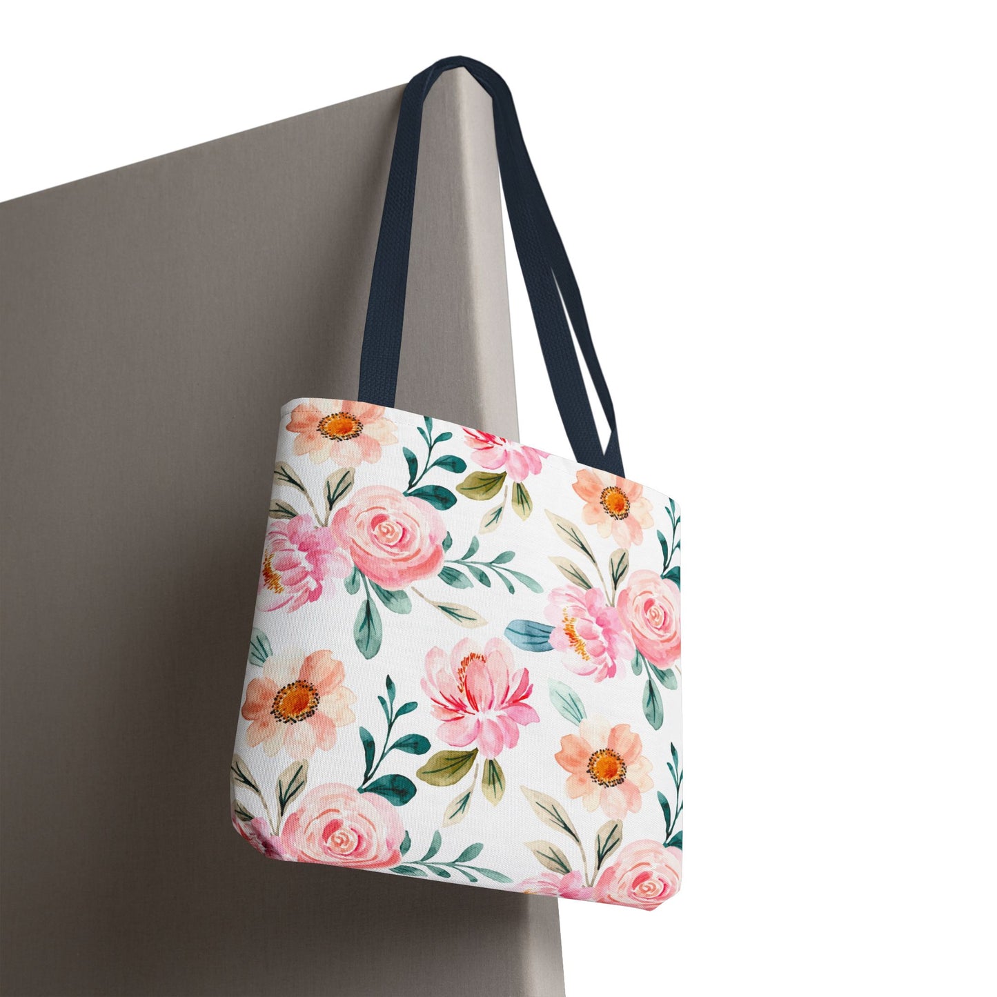 Floral Print Tote Bag, Stylish Shopping, Eco-Friendly Gift, Beach Bag, Floral Tote, Everyday Carryall
