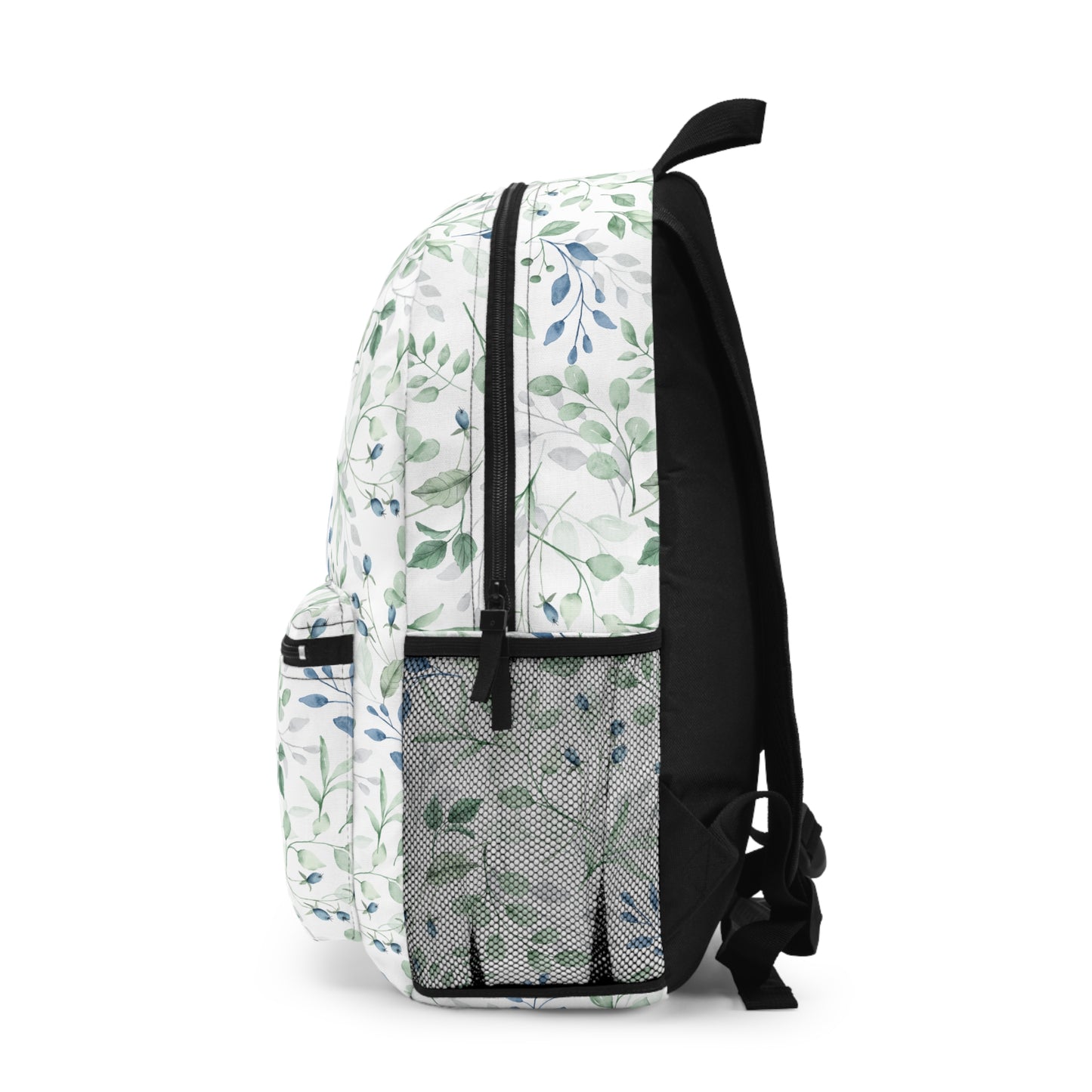 Botanical Print Backpack, Floral School Bag, Trendy Laptop Carrier, Nature Lover Gift, Eco-Friendly Accessories