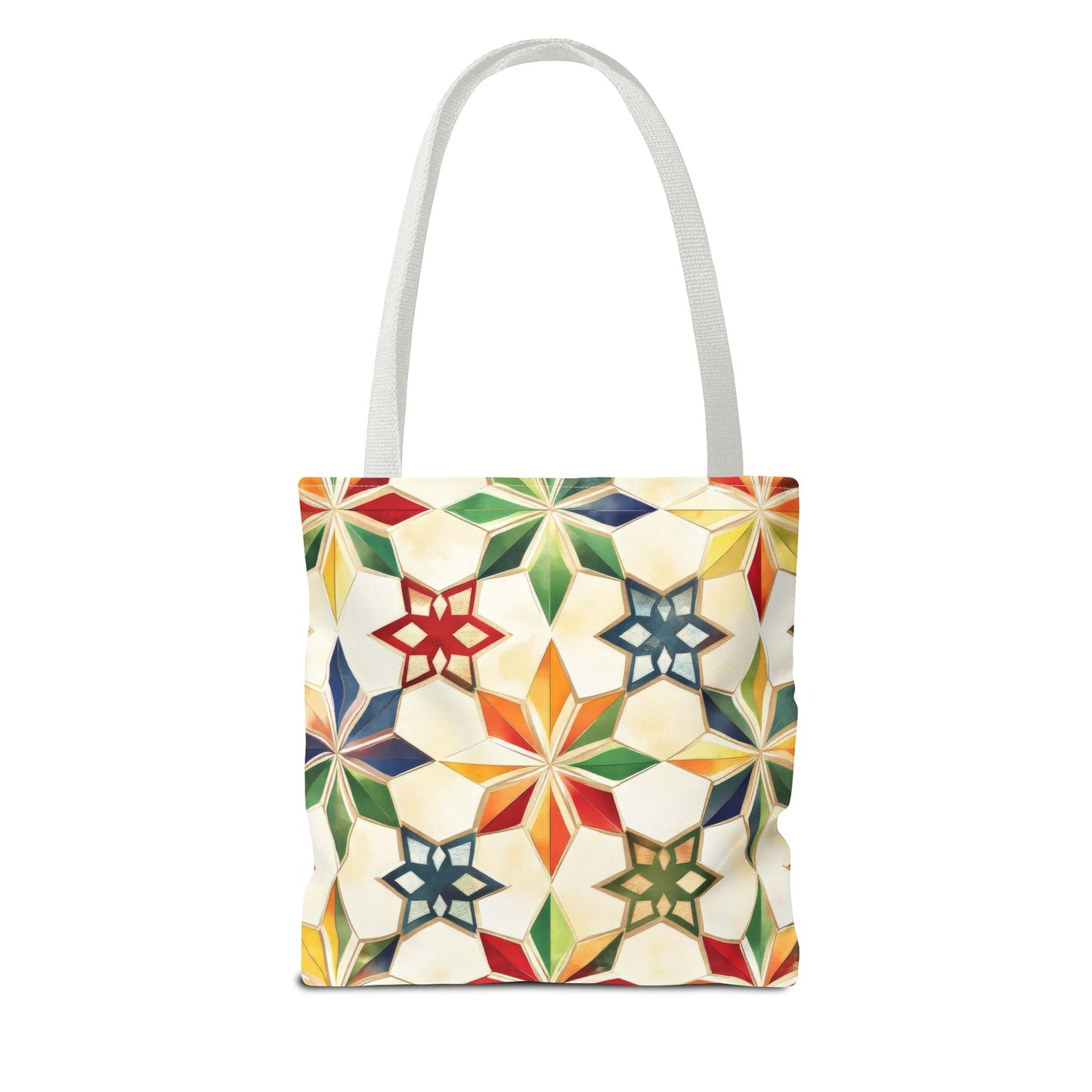 Colorful Geometric Tote Bag - Versatile Shopping Bag, Beach Tote, Gym Bag, Eco-Friendly Gift, Travel Companion