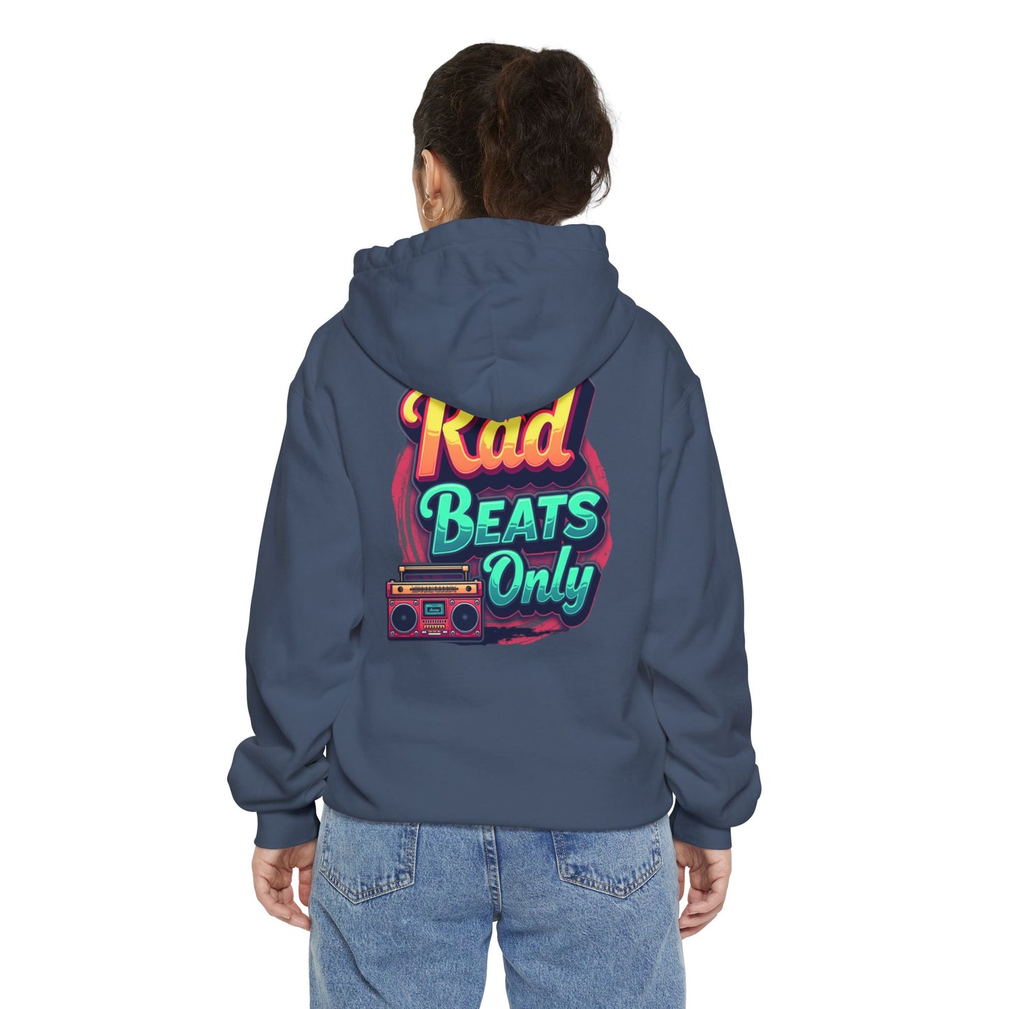 Rad Beats Unisex Hoodie, Music Lover Gift, Fun Retro Apparel, Unique Streetwear, Perfect for Casual Outfits