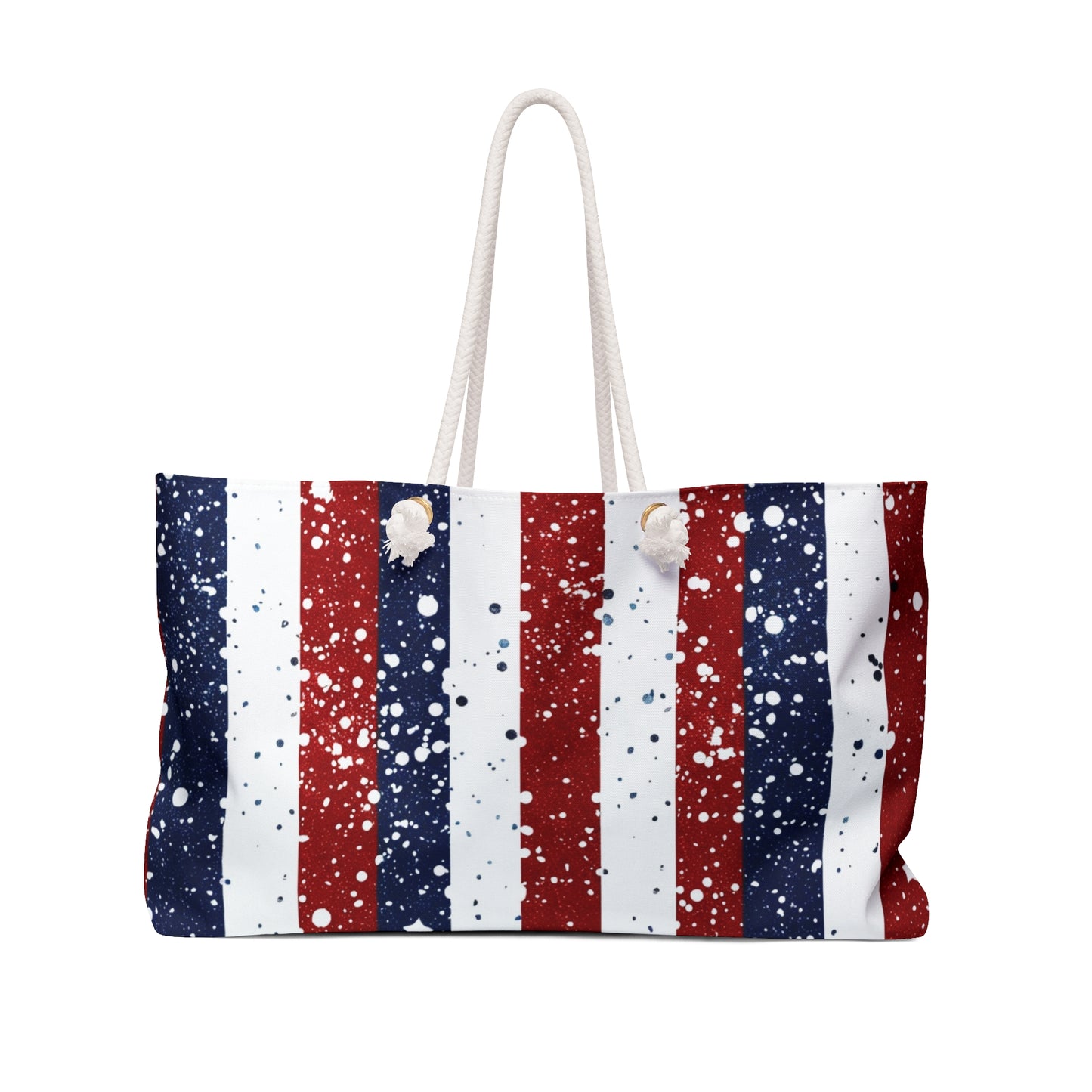 Patriotic Weekender Bag, Stylish Travel Tote, Perfect for Summer Getaways, 4th of July Celebrations, Beach Days, Weekend Trips
