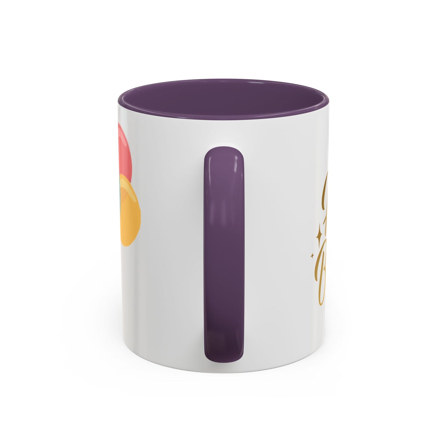 Happy Birthday Accent Coffee Mug - Cute Dinosaur with Balloons - Fun Celebration Drinkware