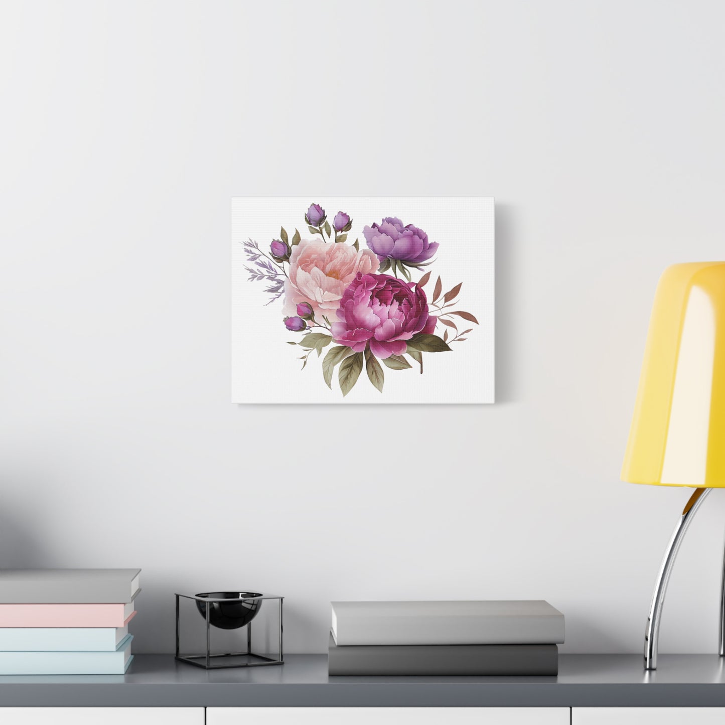 Floral Wall Art Canvas, Home Decor, Gift for Her, Peony Art, Living Room Decoration, Mothers Day