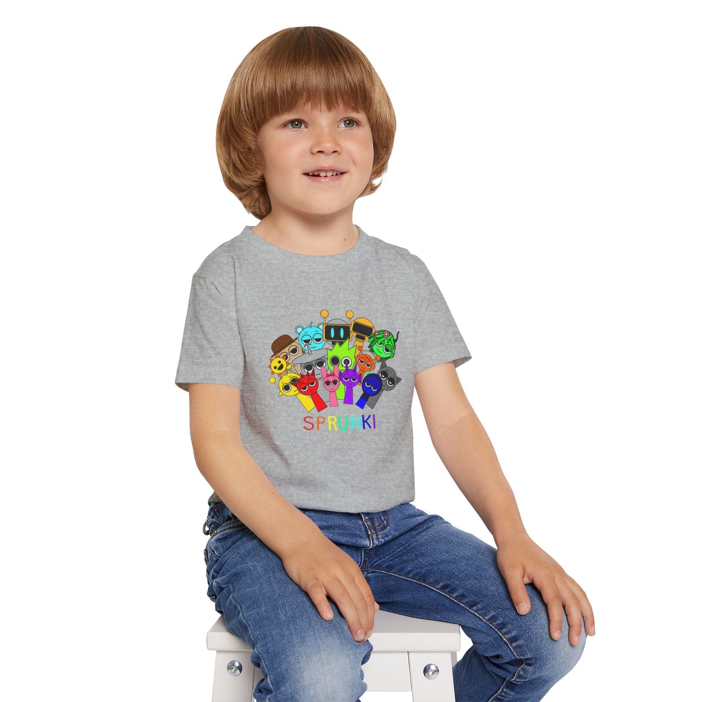 Colorful Toddler T-Shirt with Fun Characters | Kids Gift, Birthday Shirt, Holiday Apparel, Playful Outfit, Cute Tee