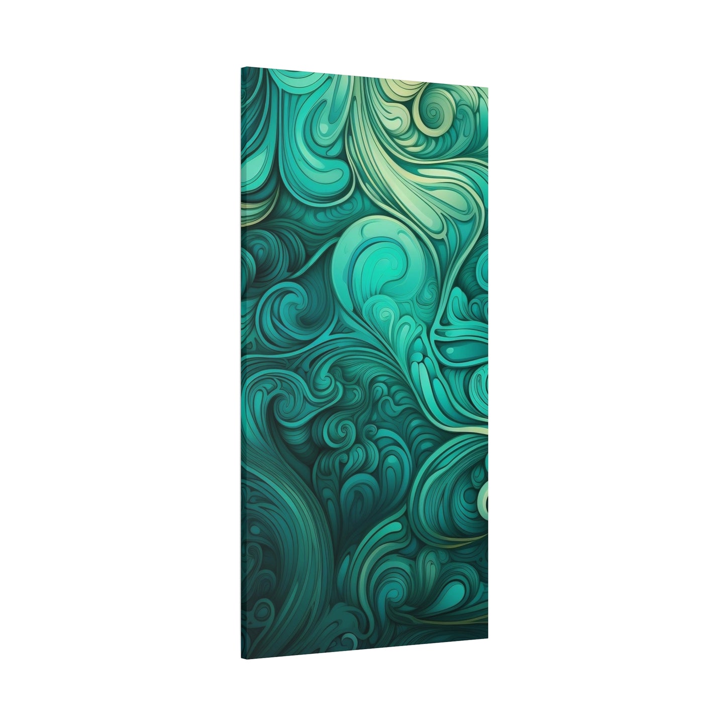 Artistic Stretched Canvas Wall Art, Modern Home Décor, Abstract Swirl Design, Living Room Decoration, Unique Gift for Art Lovers