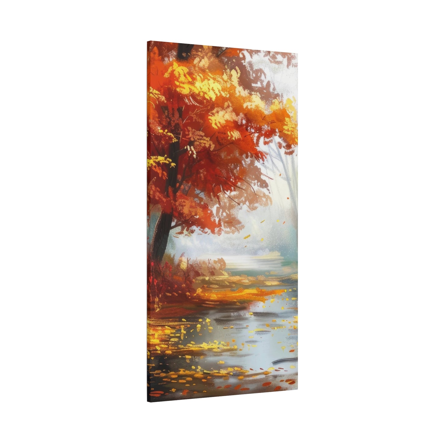 Autumn Serenity Canvas Art, Fall Decor, Nature Wall Art, Seasonal Home Decoration, Cozy Living Room Art